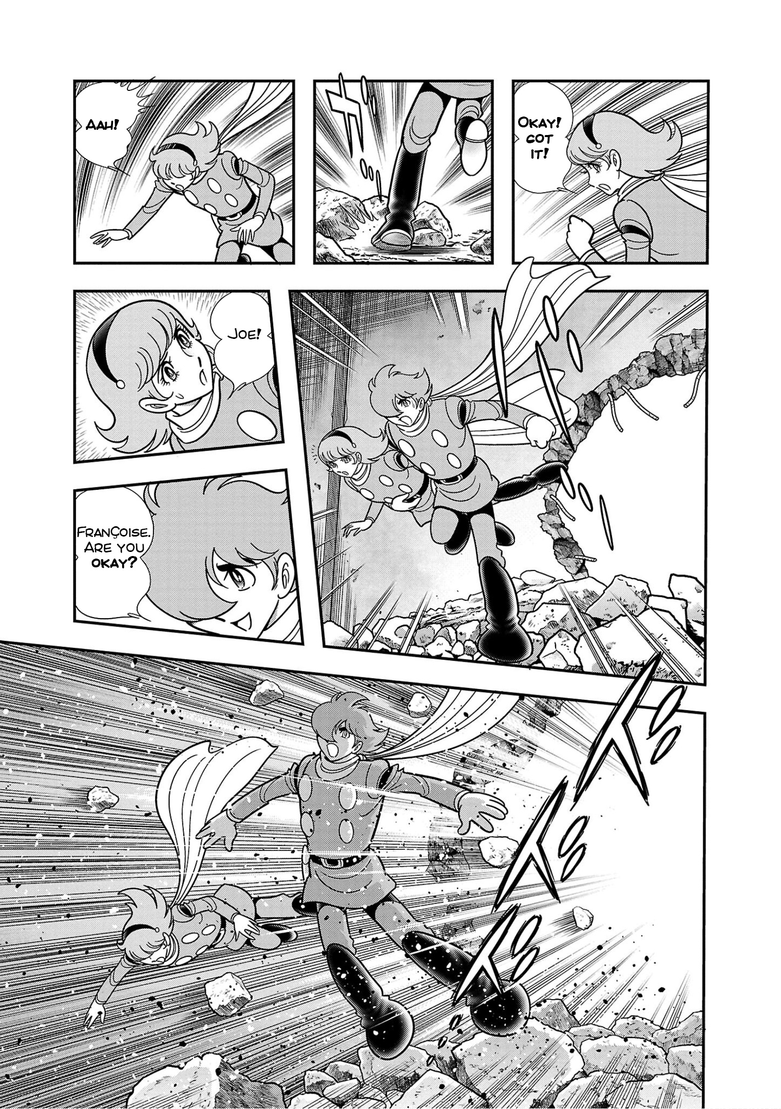 8-Man Vs Cyborg 009 - Vol.2 Chapter 9: Destructive Satellite Gungnir