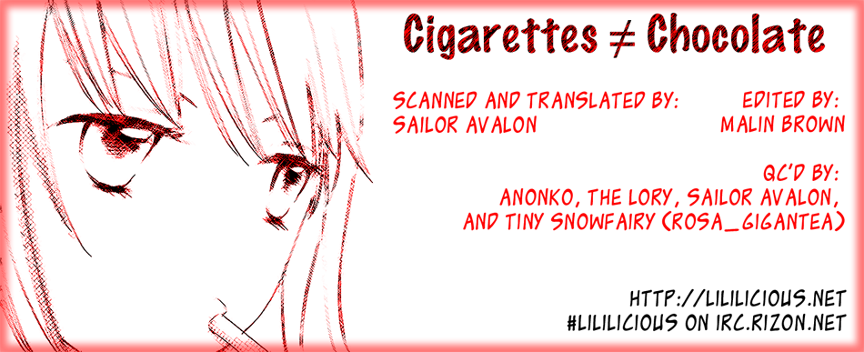 Cigarettes ≠ Chocolate - Chapter 0 V2 : [Oneshot]