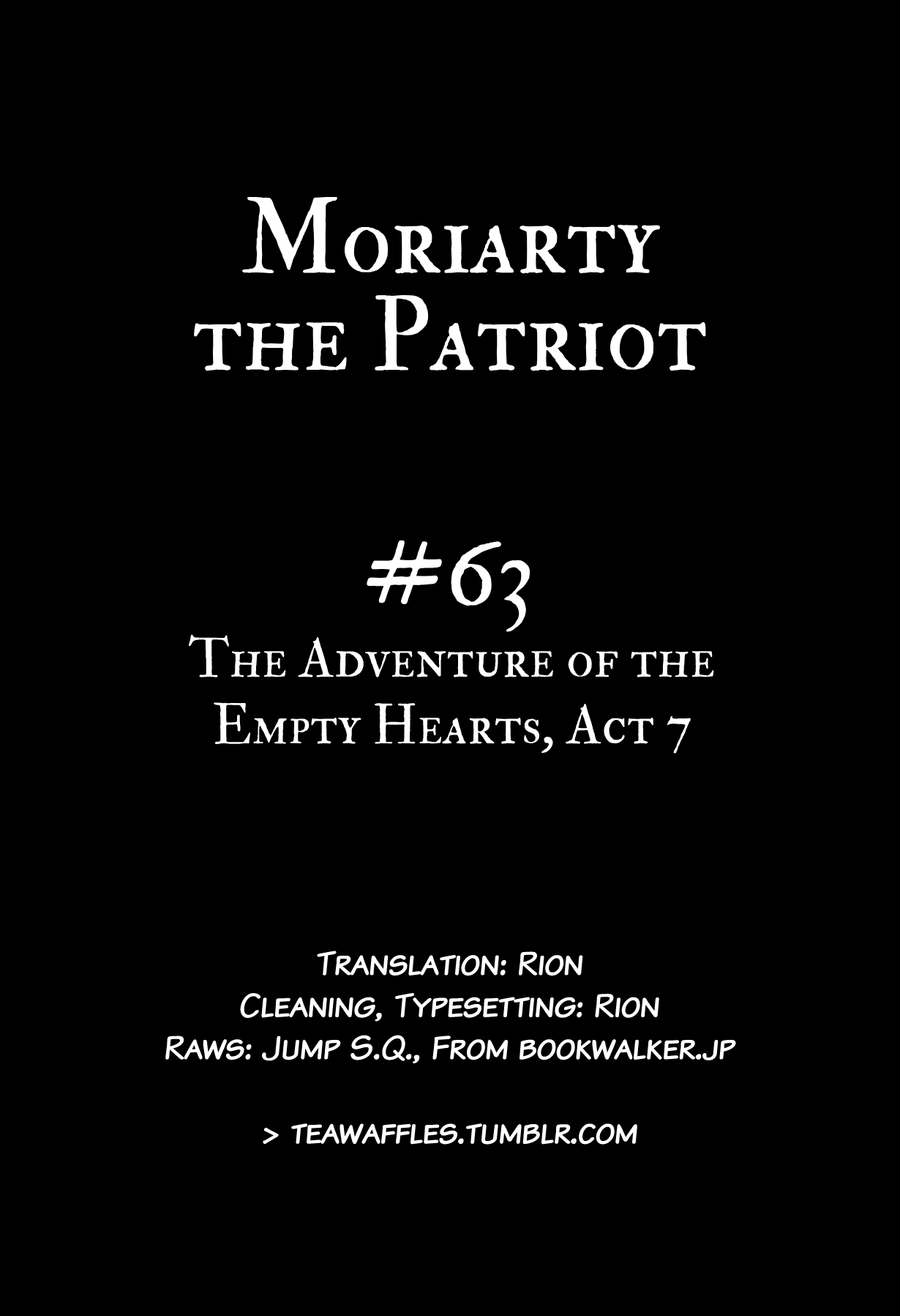 Yukoku No Moriarty - Vol.16 Chapter 63: The Adventure Of The Empty Hearts, Act 7