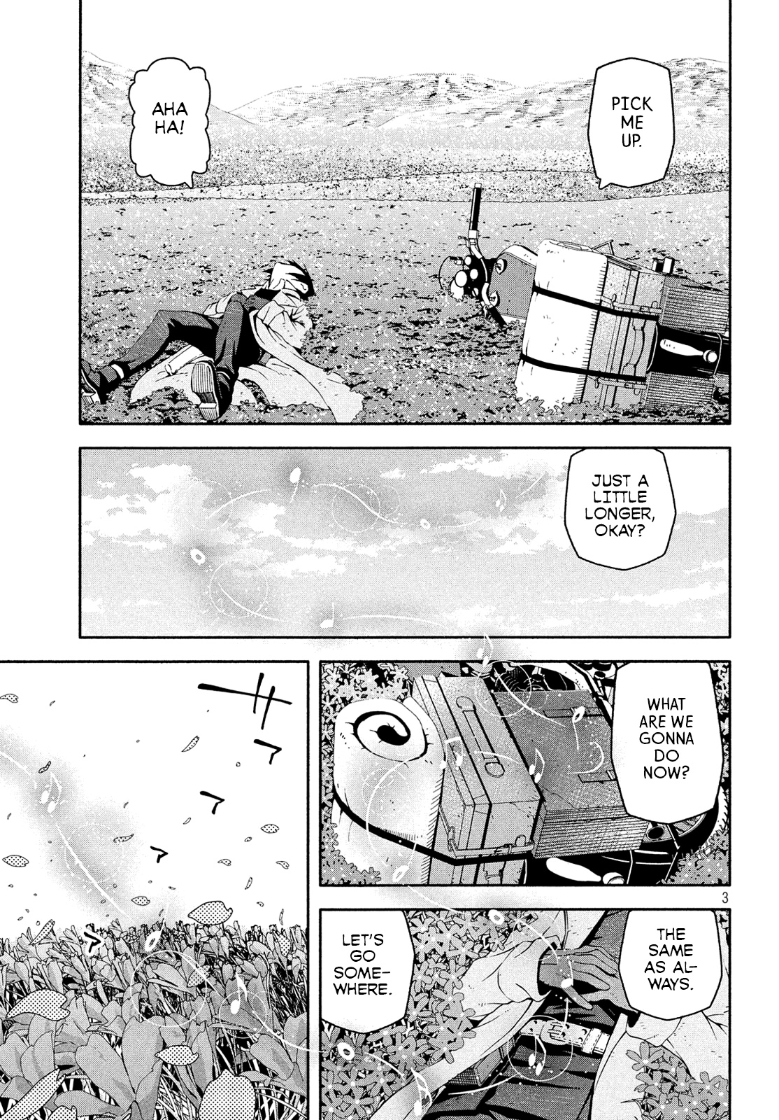 Kino's Journey - Vol.4 Chapter 12.75: Prologue: Amidst A Crimson Sea・B -Blooming Prairie・B-