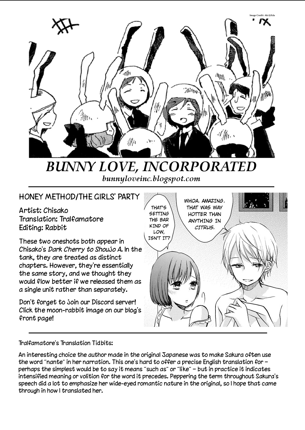 Dark Cherry To Shoujo A - Vol.1 Chapter 9: The Girls' Party