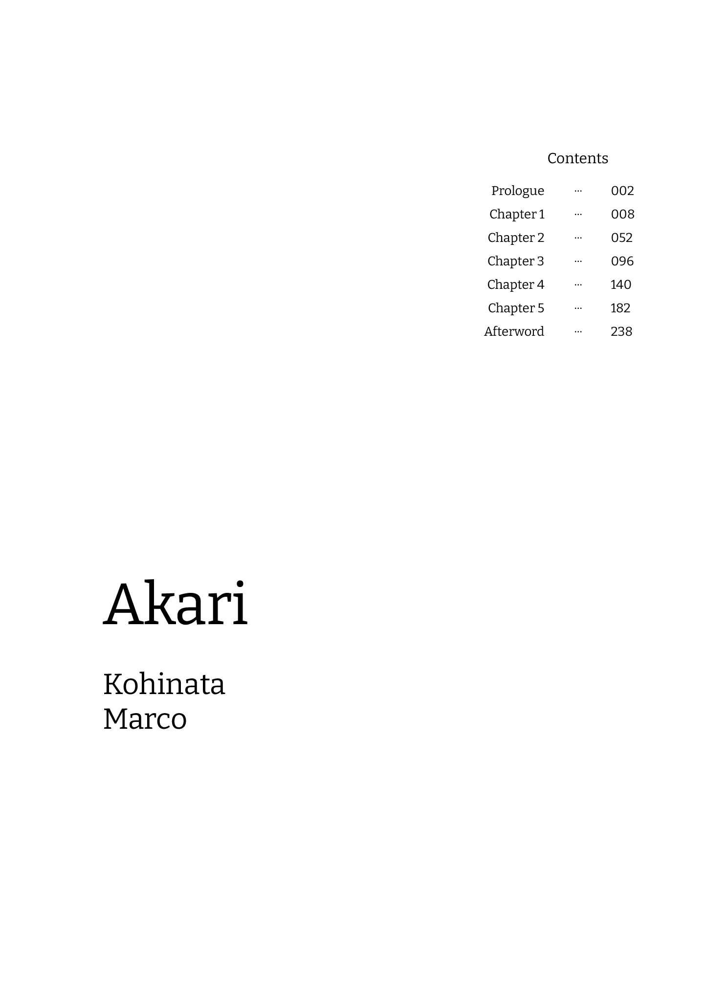 Akari - Vol.1 Chapter 1