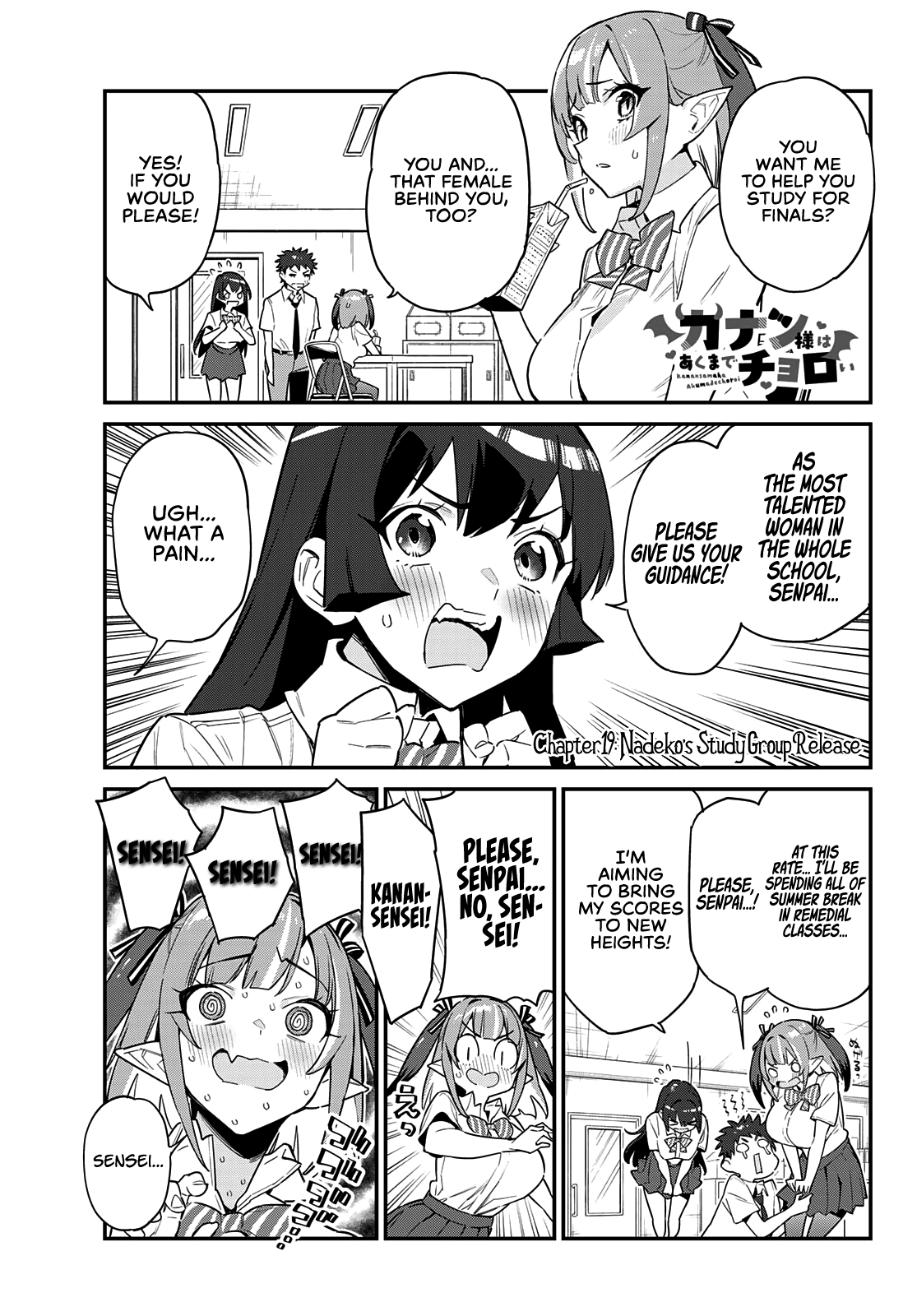 Kanan-Sama Is Easy As Hell! - Chapter 19: Nadeko's Study Group Release