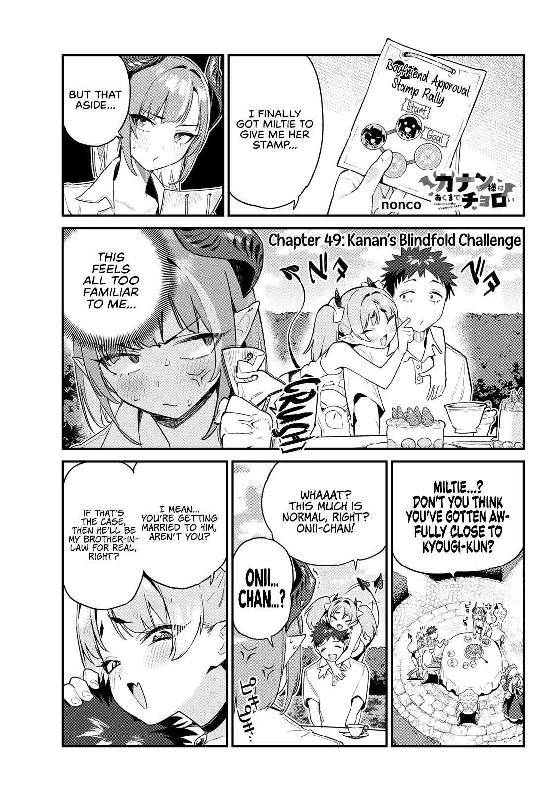 Kanan-Sama Is Easy As Hell! - Chapter 49: Kanan’s Blindfold Challenge