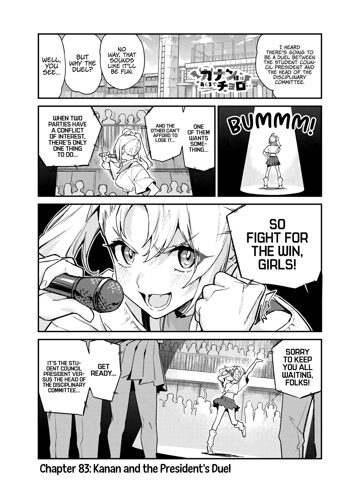 Kanan-Sama Is Easy As Hell! - Chapter 83: Kanan And The President's Duel