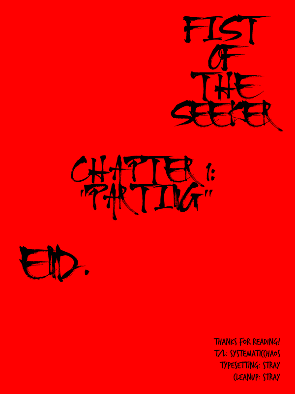 Fist Of The Seeker - Chapter 1: Parting