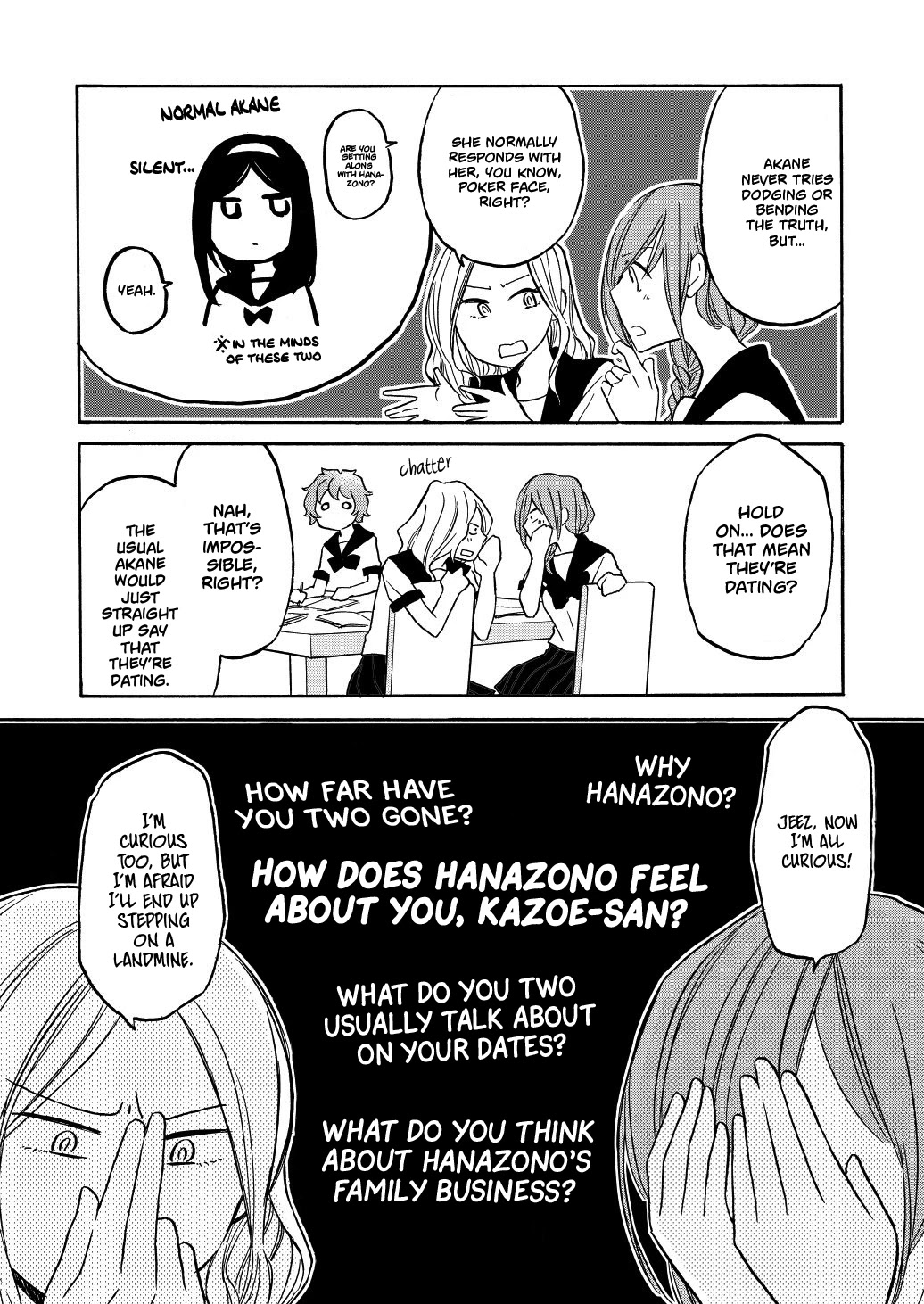 Hanazono And Kazoe's Bizzare After School Rendezvous - Chapter 29: Twitter Extra (1)