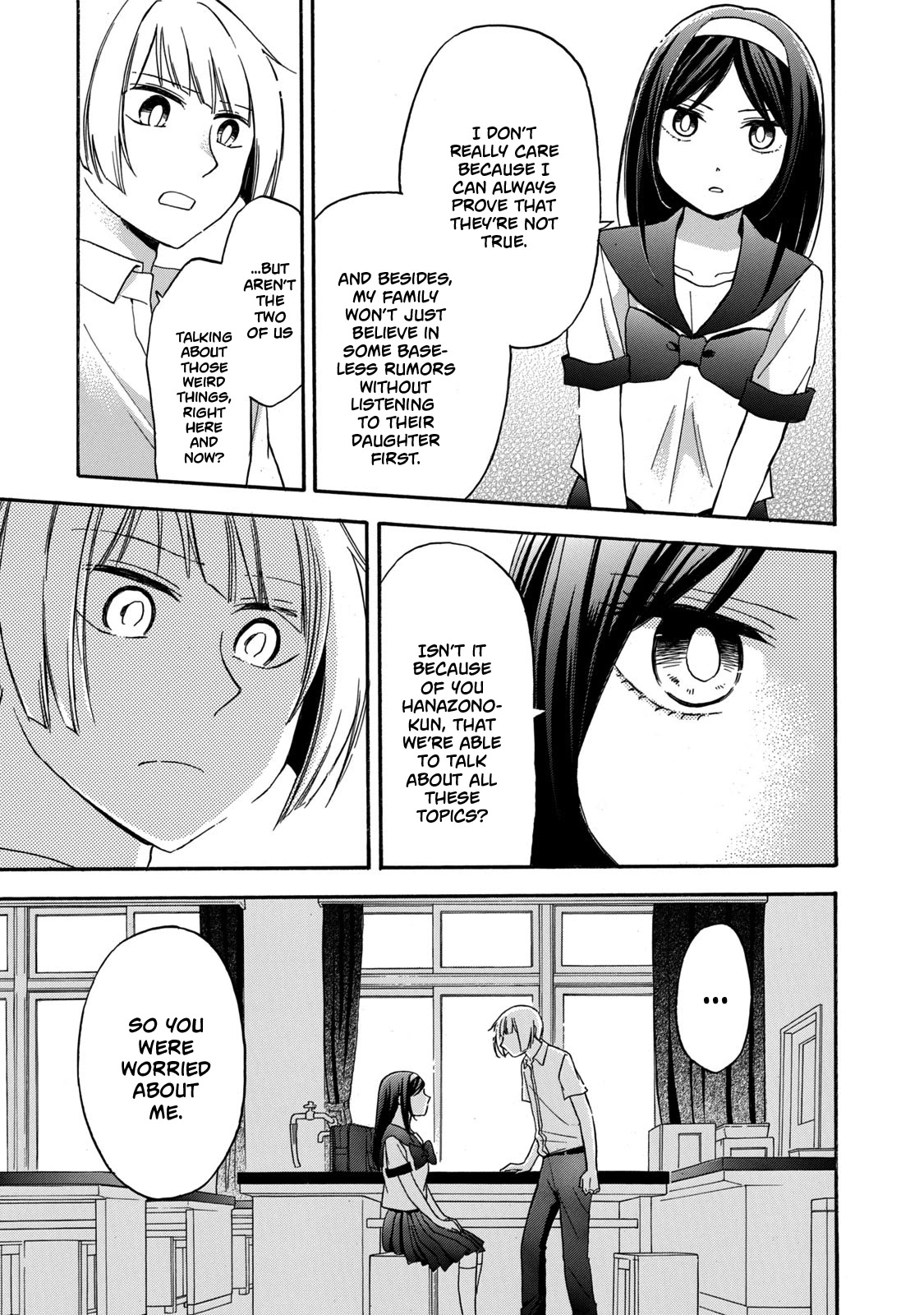 Hanazono And Kazoe's Bizzare After School Rendezvous - Chapter 22: The Words You Said