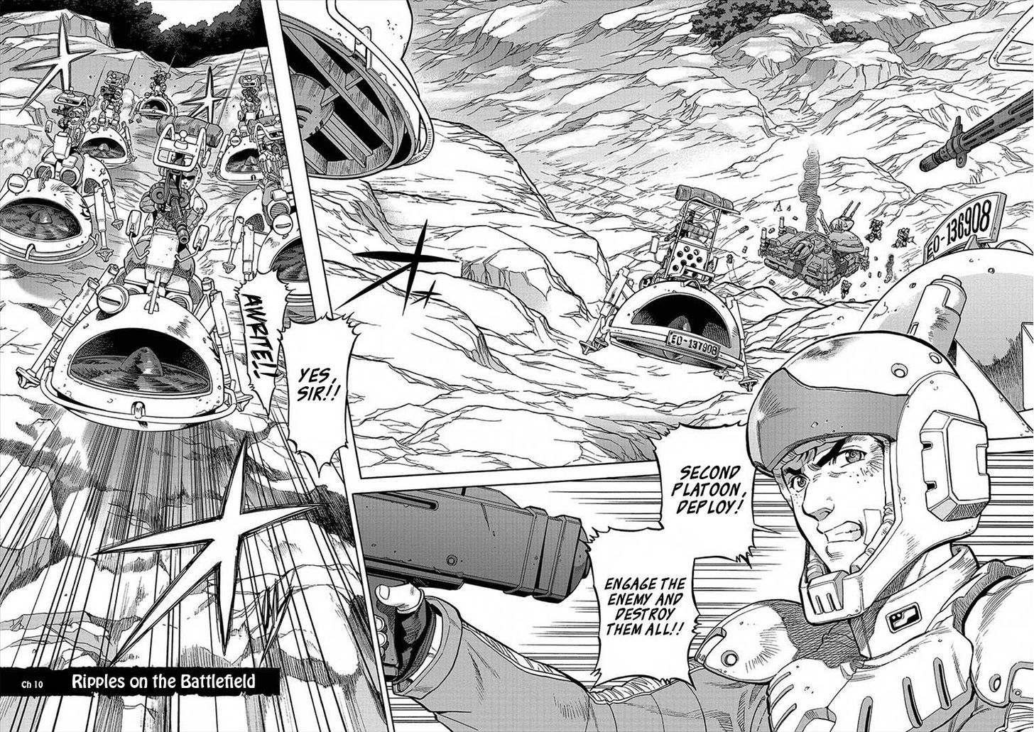 Kidou Senshi Gundam U.c. Hard Graph - Tetsu No Kanba - Vol.2 Chapter 10 : Ripples On The Battlefield