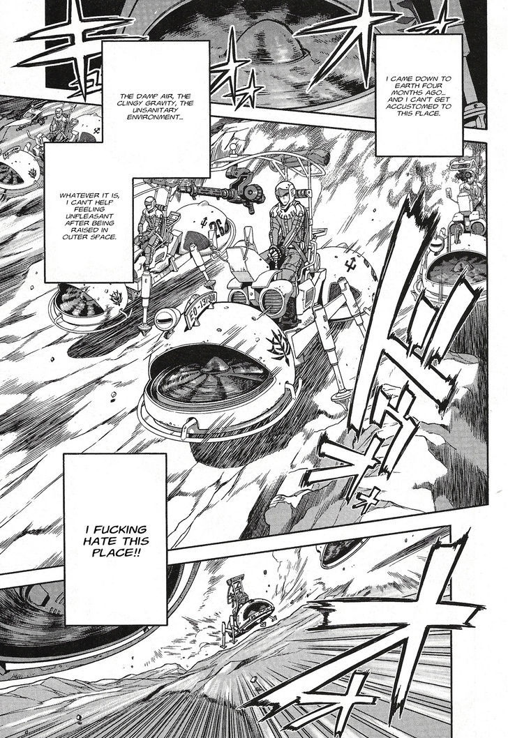 Kidou Senshi Gundam U.c. Hard Graph - Tetsu No Kanba - Vol.1 Chapter 1 : He Who Rides On The Battlefield