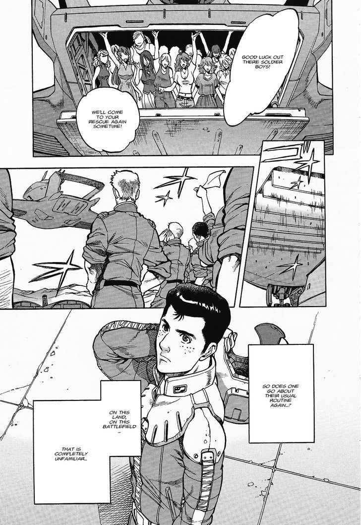 Kidou Senshi Gundam U.c. Hard Graph - Tetsu No Kanba - Vol.1 Chapter 4 : Nostalgic Feast