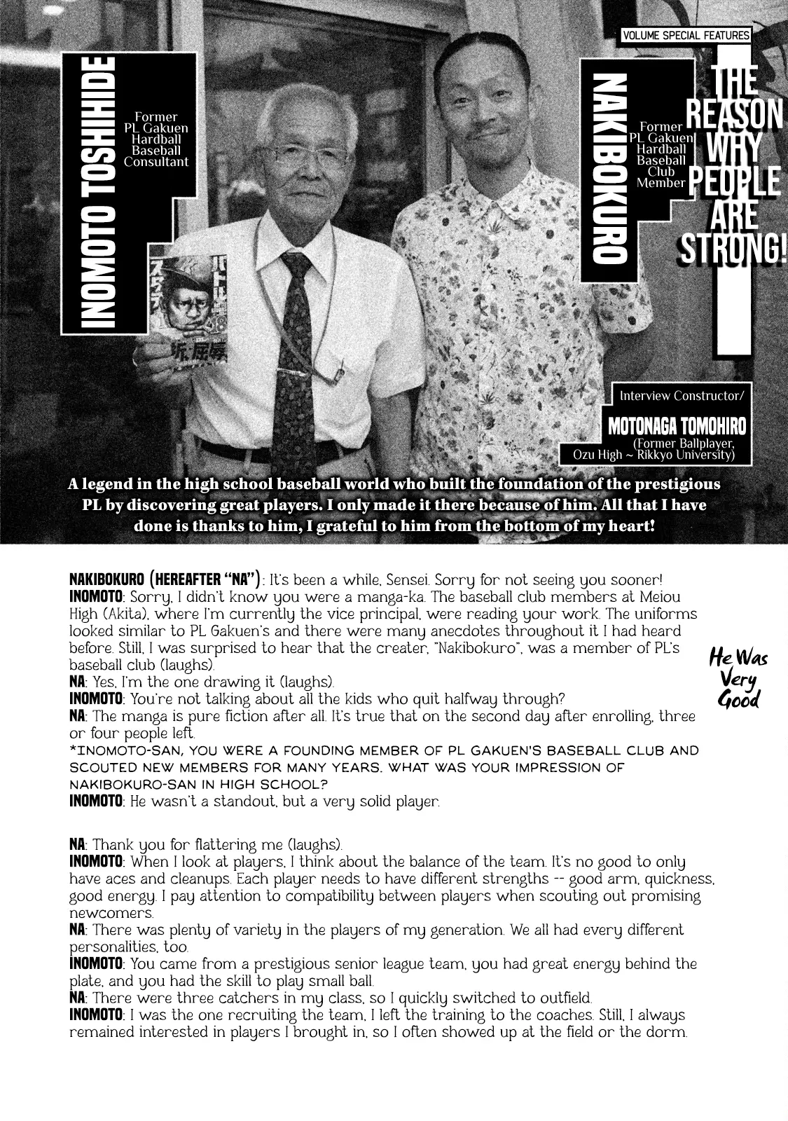 Battle Studies - Vol.20 Chapter 203.5: Interview With Inomoto Toshihide + Song List