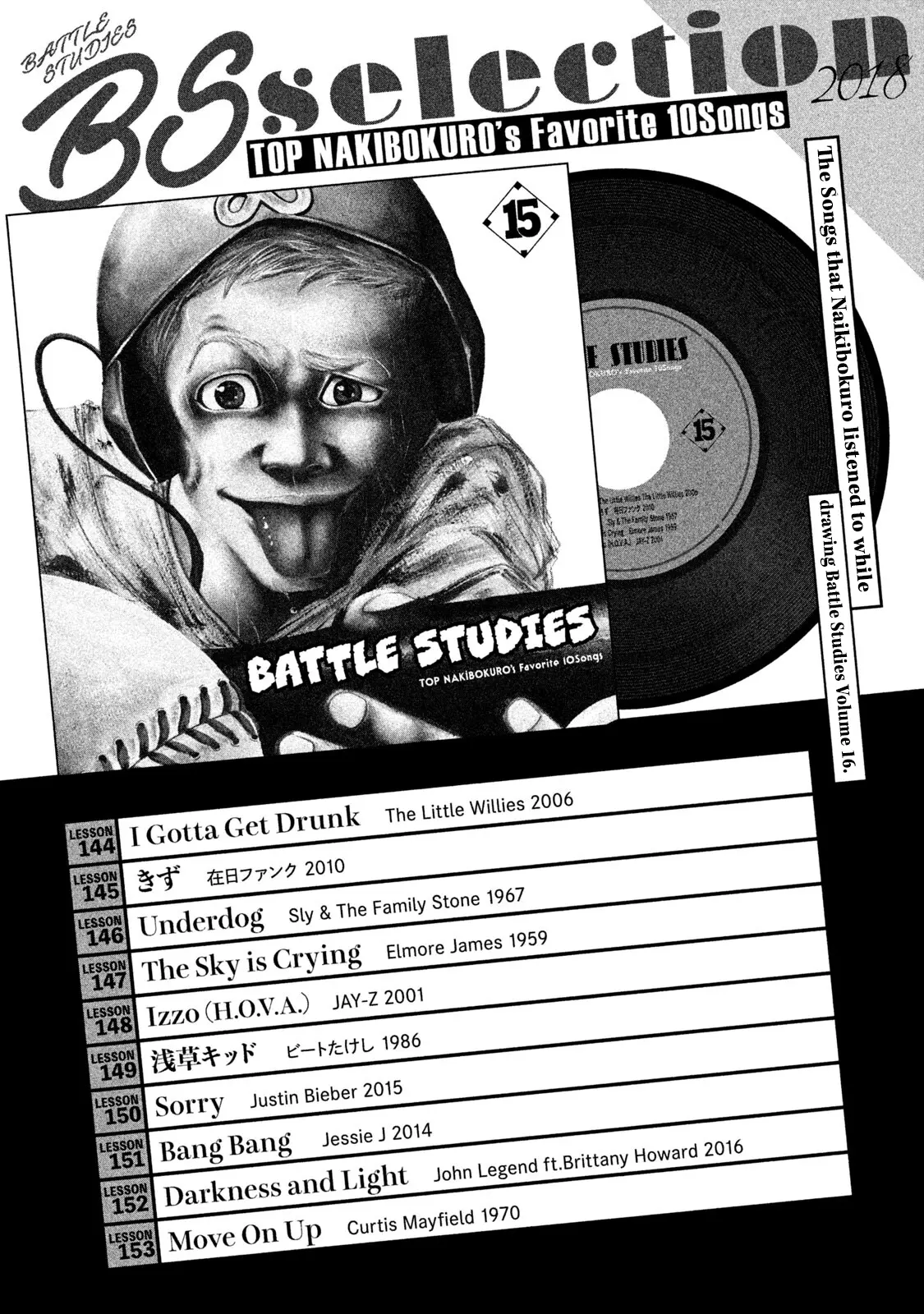 Battle Studies - Vol.15 Chapter 153.5: Interview With Shokichi + Song List