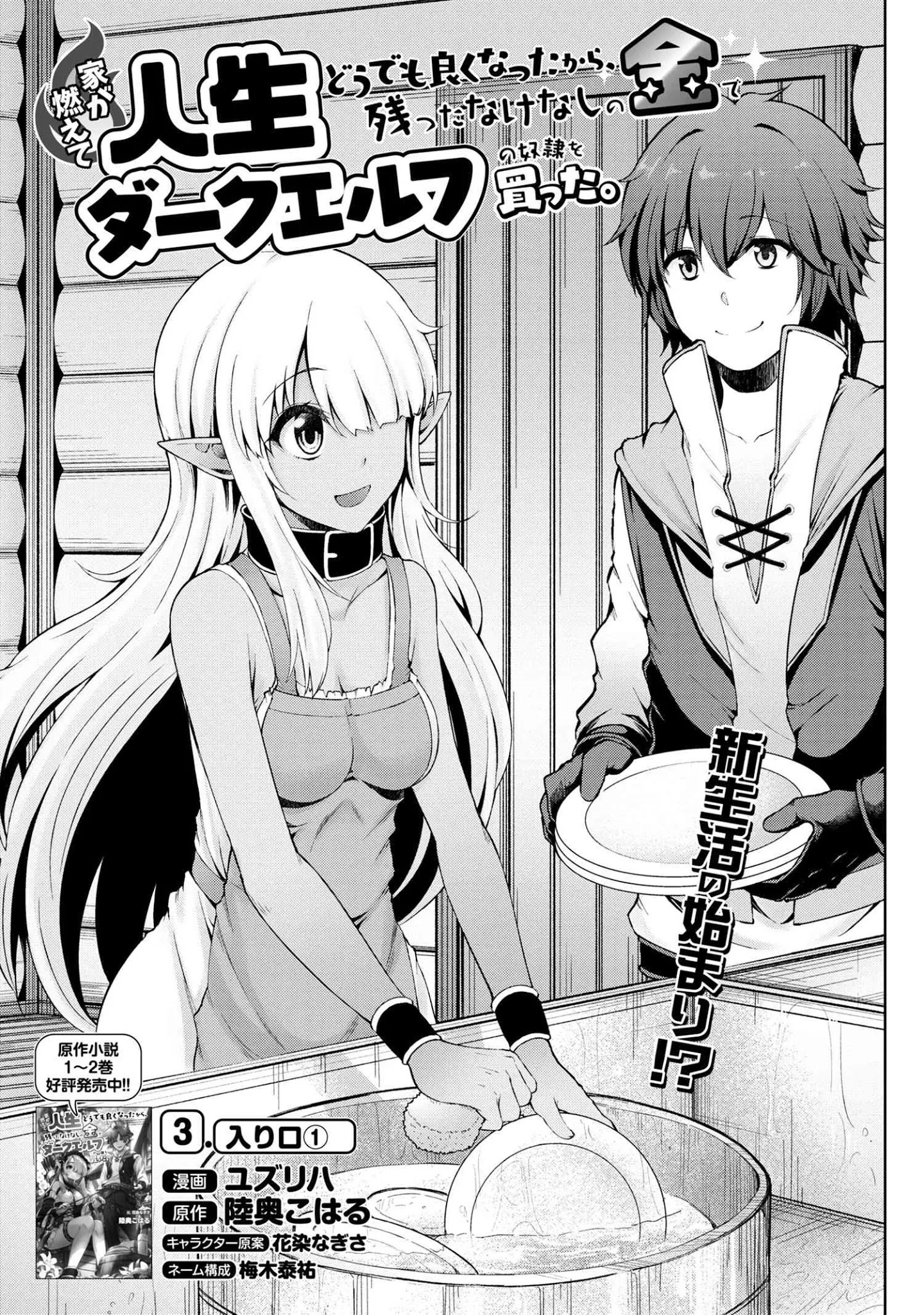 Ie Ga Moete Jinsei Dou Demo Yoku Natta Kara, Nokotta Nakenashi No Kin De Dark Elf No Dorei O Katta - Chapter 3.1