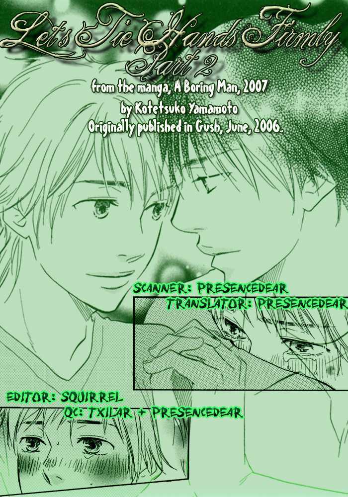 Tsumaranai Otoko - Vol.1 Chapter 4 : Letâ€™S Tie Hands Firmly