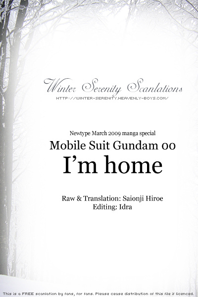 Kidou Senshi Gundam 00 - I'm Home. - Chapter 0 : [Oneshot]