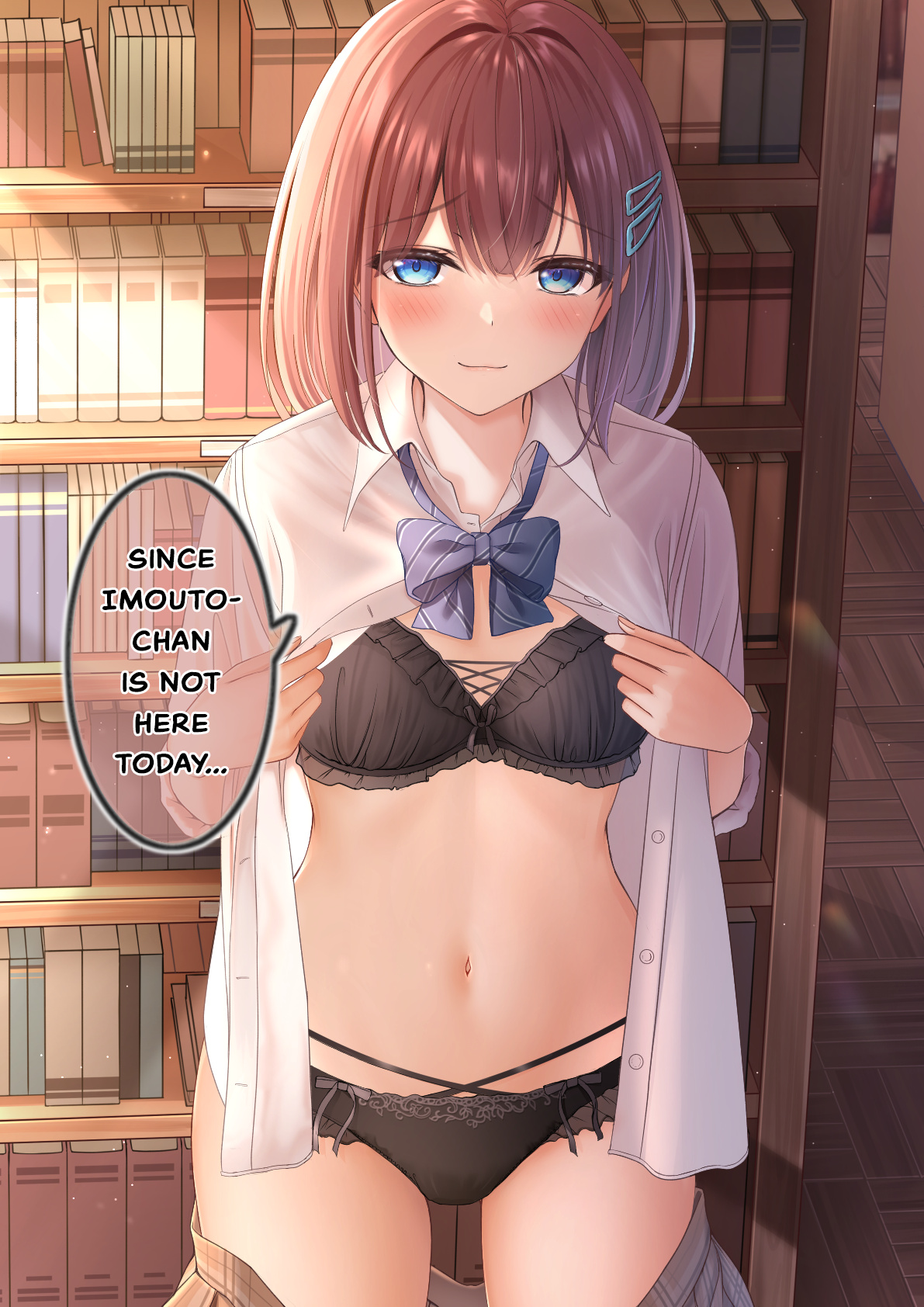 Namaiki Imouto-Chan - Vol.2 Chapter 14: Don't Be Loud In The Library ♡