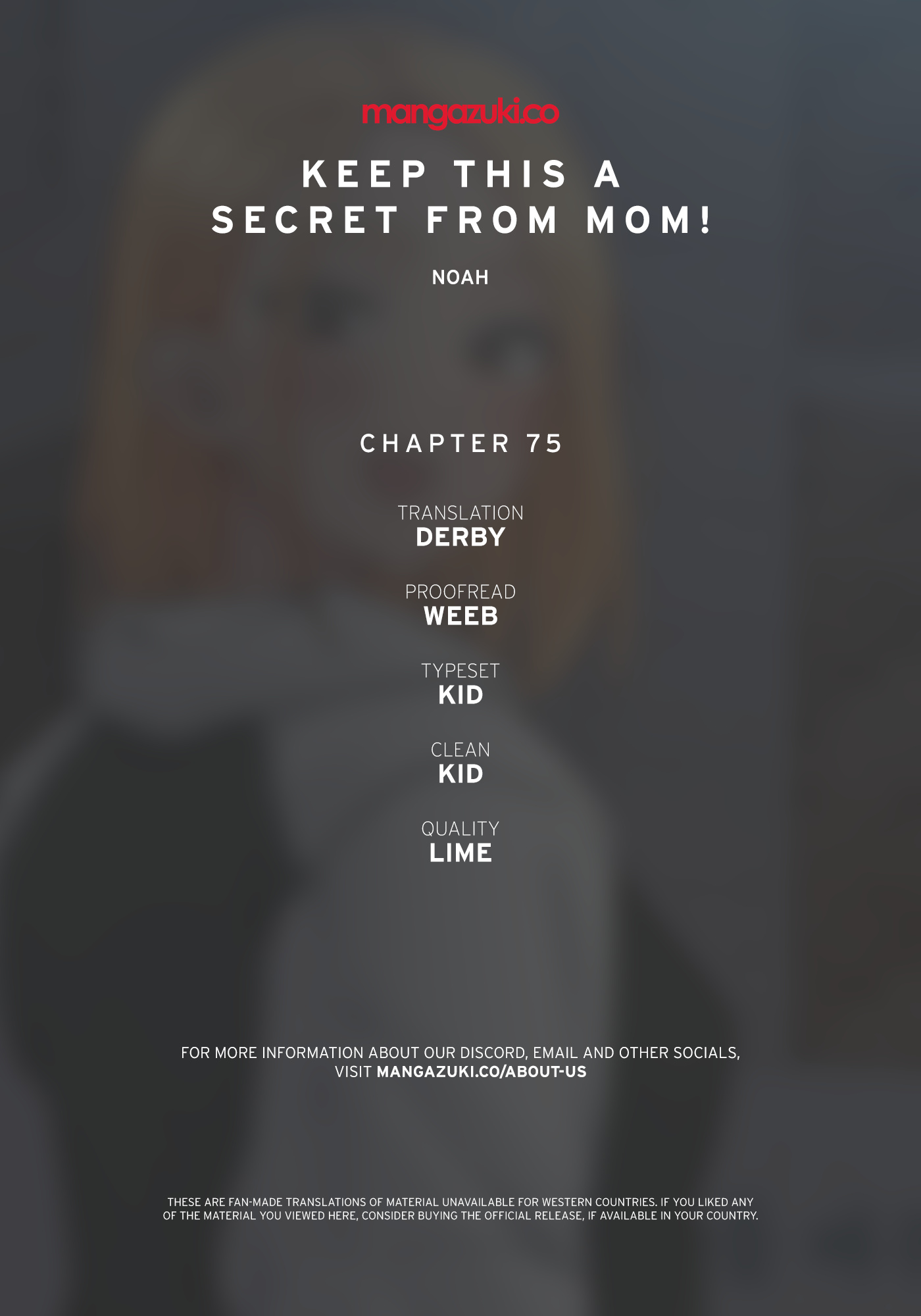 Keep This A Secret From Mom - Chapter 75