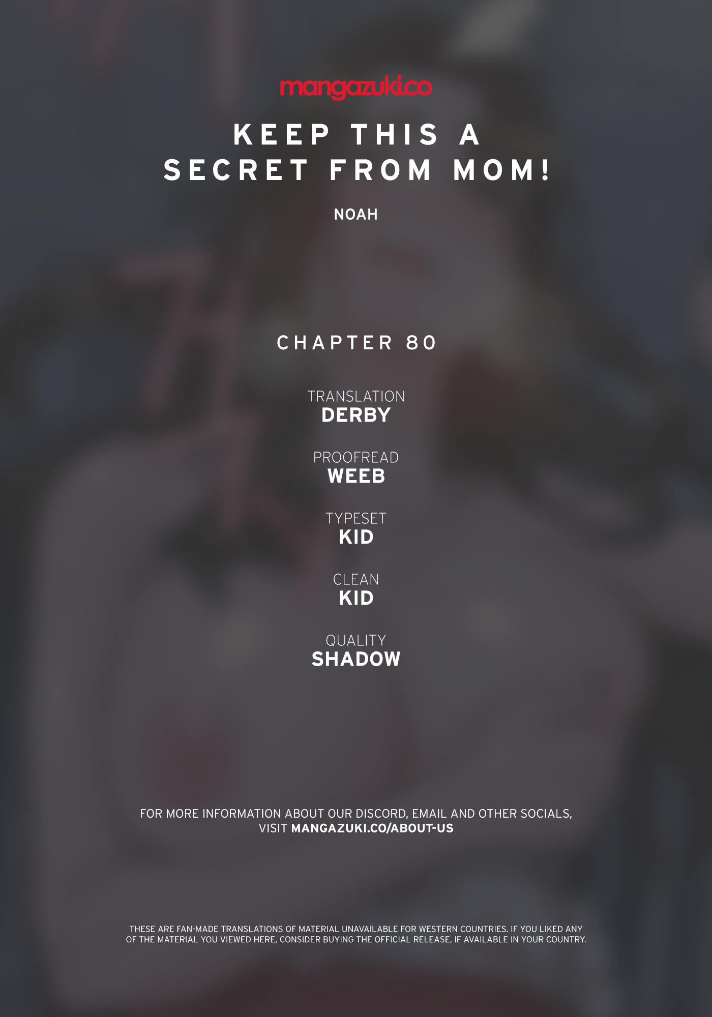 Keep This A Secret From Mom - Chapter 80