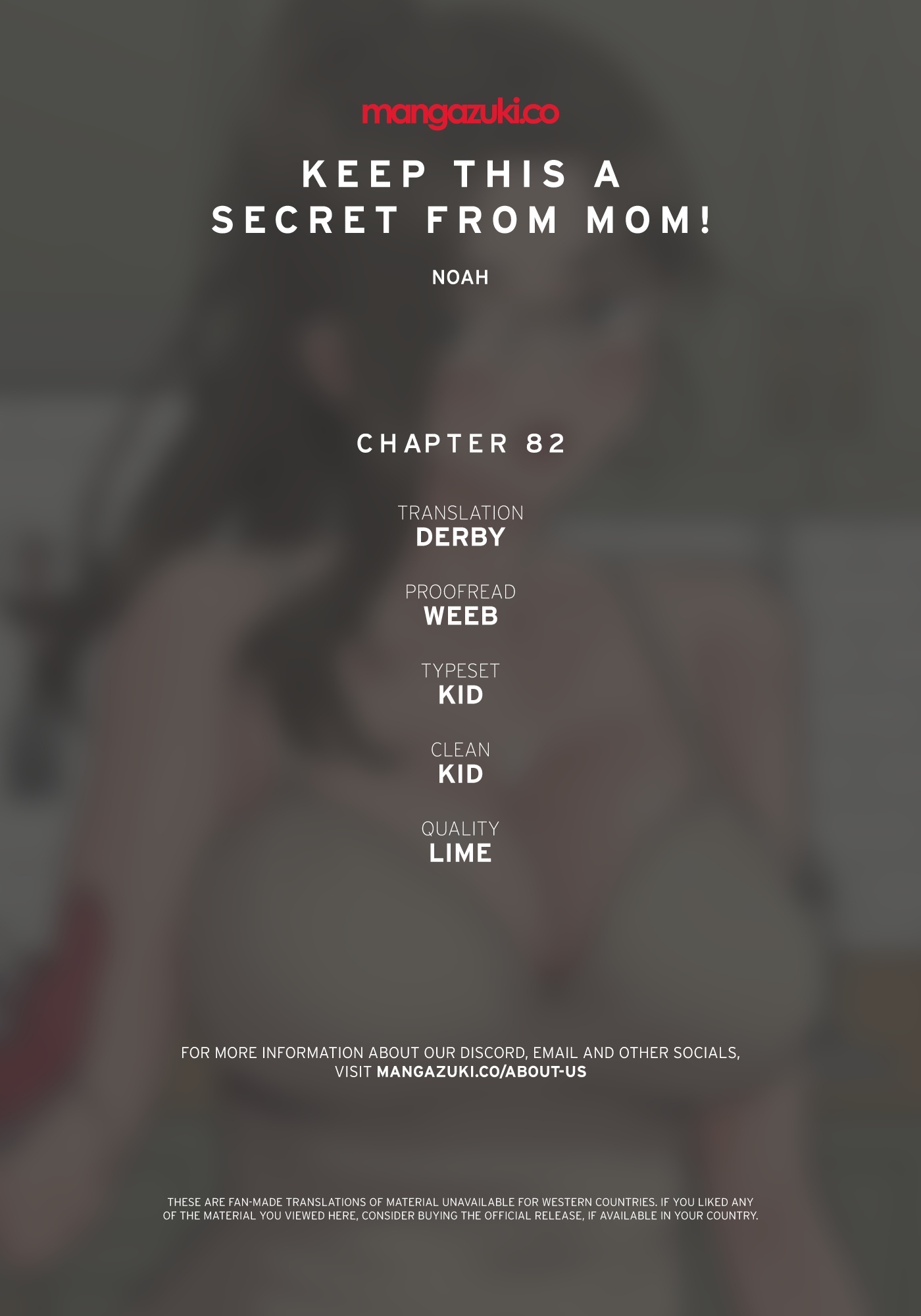 Keep This A Secret From Mom - Chapter 82