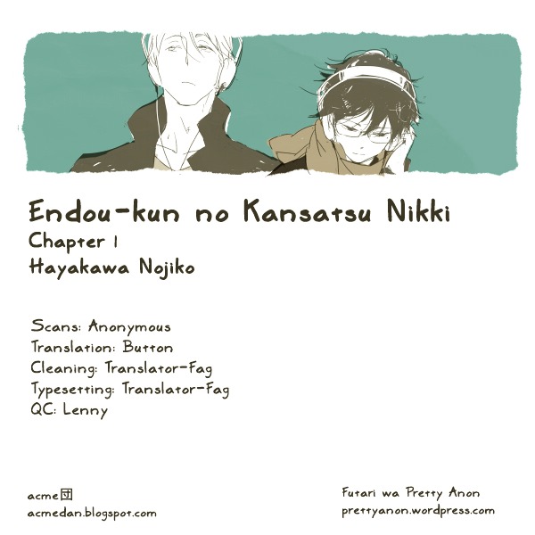 Endou-Kun No Kansatsu Nikki - Vol.1 Chapter 1