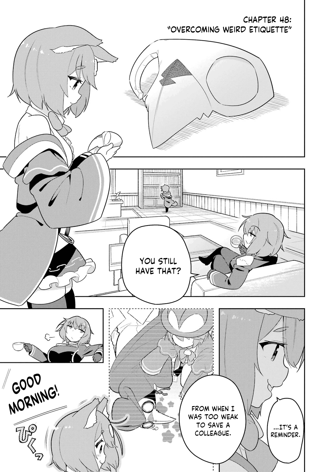 Though Young People Recoil From Entering The Black Magic Industry, I Found Its Treatment Of Employees Quite Good When I Entered It, And The President And Familiar Are Cute Too So Everything Is Awesome - Vol.9 Chapter 48: Overcoming Weird Ettiquette