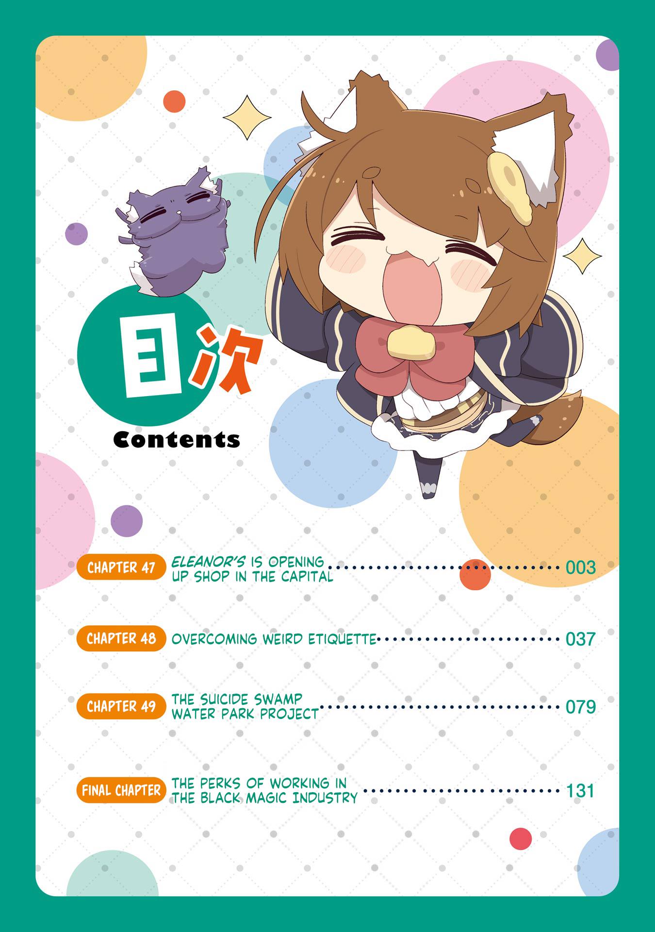 Though Young People Recoil From Entering The Black Magic Industry, I Found Its Treatment Of Employees Quite Good When I Entered It, And The President And Familiar Are Cute Too So Everything Is Awesome - Vol.9 Chapter 47: Eleanor's Is Opening Up Shop In The Capital