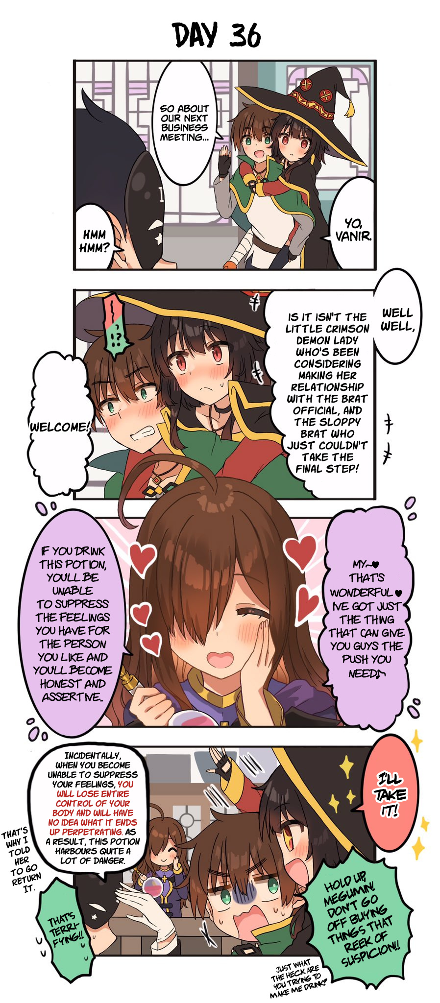 Kono Subarashii Sekai Ni Shukufuku Wo! - Kazumegu Will Get Married In 100 Days (Doujinshi) - Chapter 36: Day 36