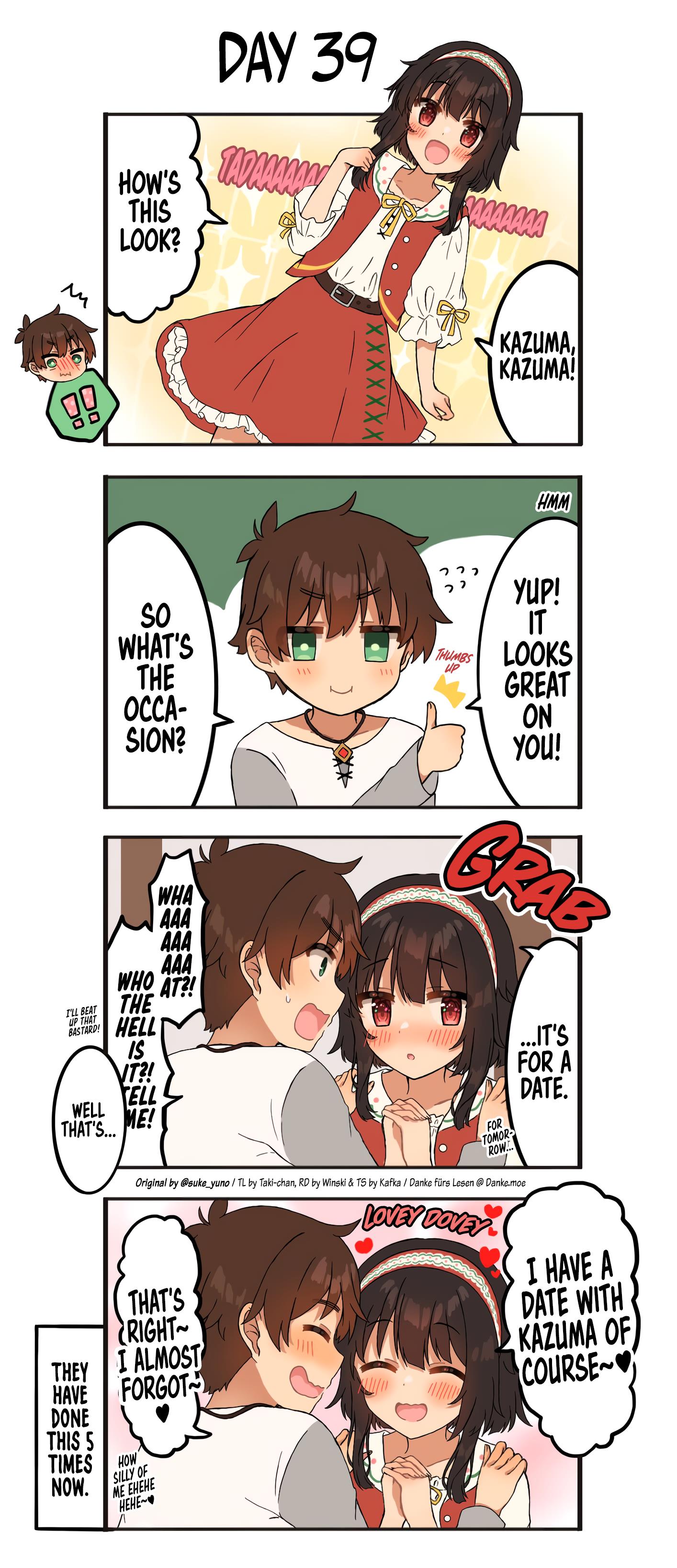 Kono Subarashii Sekai Ni Shukufuku Wo! - Kazumegu Will Get Married In 100 Days (Doujinshi) - Chapter 39: Day 39