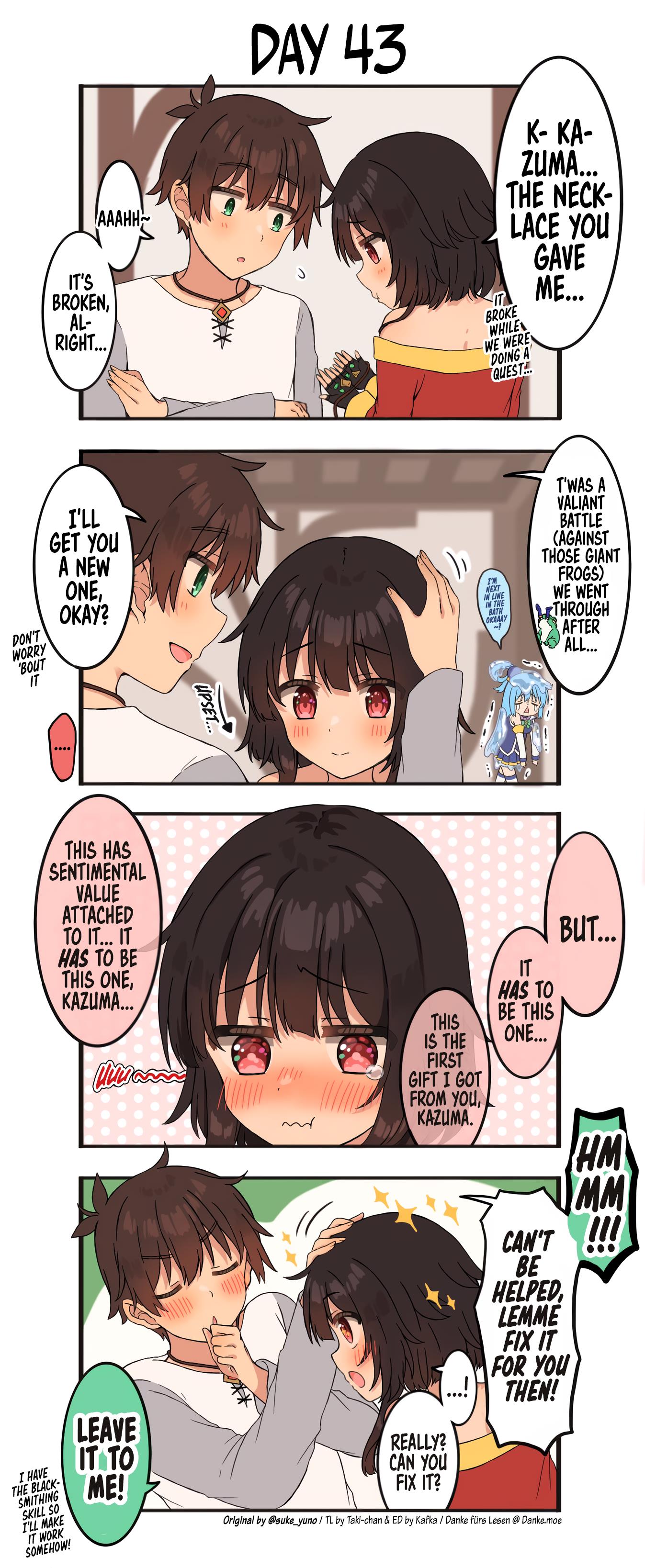 Kono Subarashii Sekai Ni Shukufuku Wo! - Kazumegu Will Get Married In 100 Days (Doujinshi) - Chapter 43: Day 43