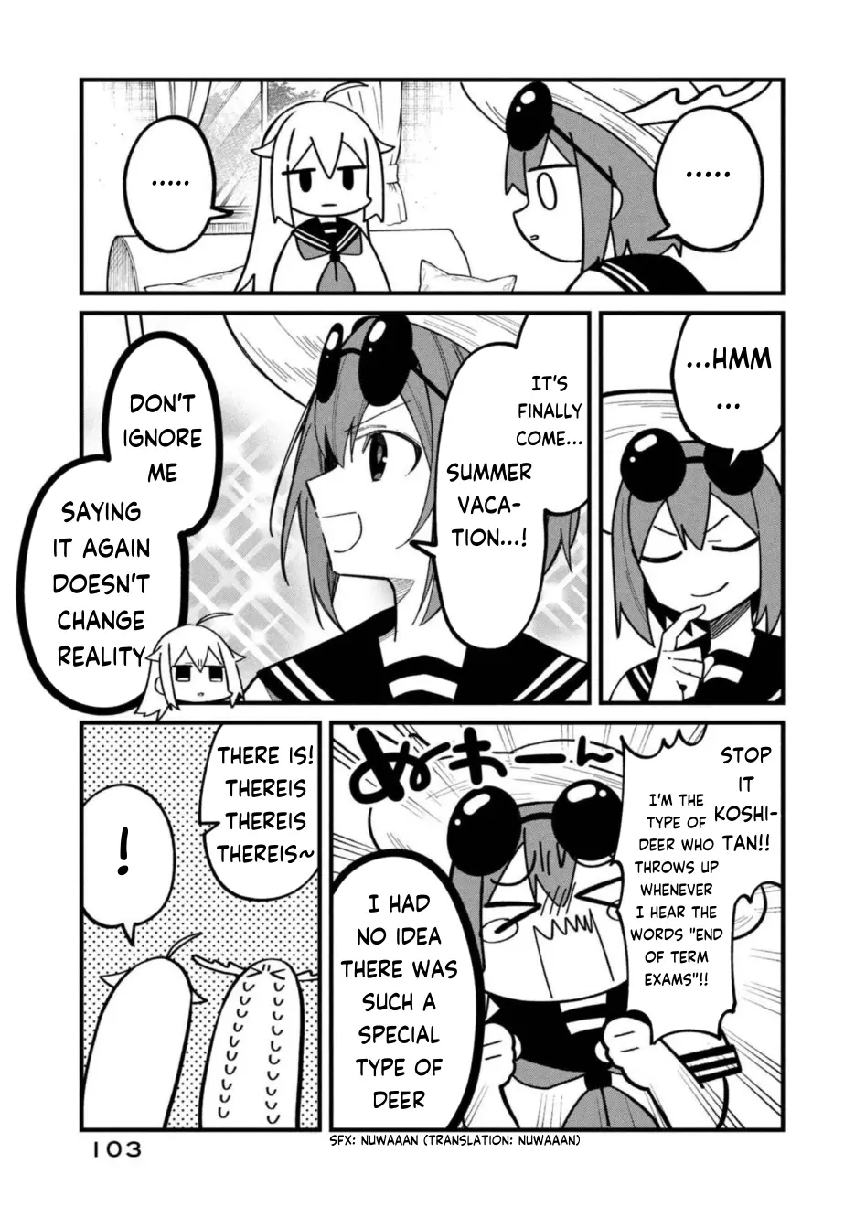 Shikanoko Nokonoko Koshitantan - Vol.5 Chapter 31: Studying For The Test!!