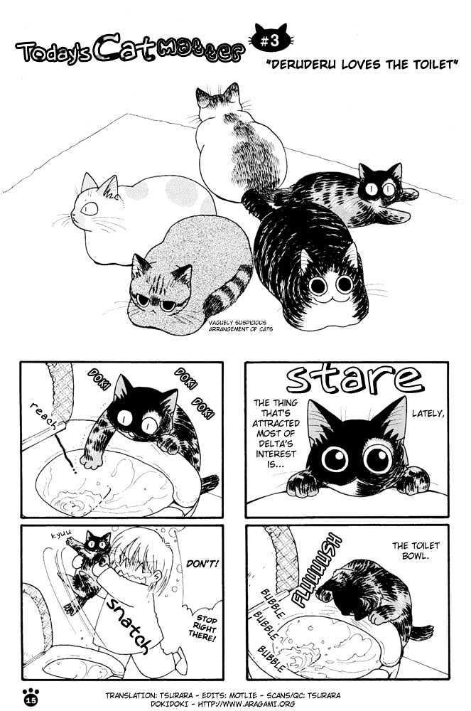 Honjitsu No Neko - Vol.1 Chapter 3 : Deruderu Loves The Toilet