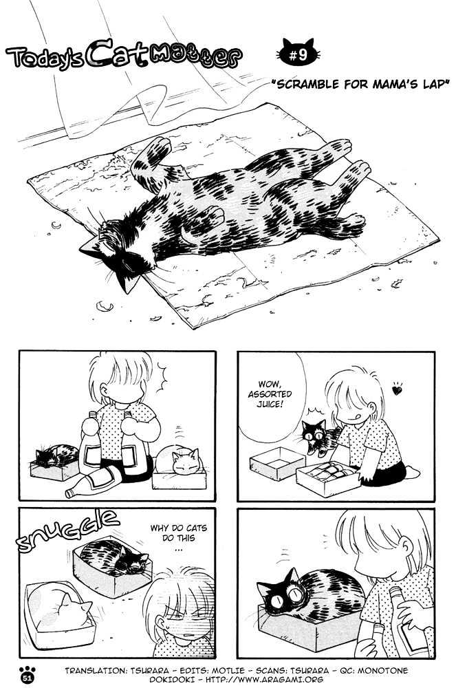 Honjitsu No Neko - Vol.1 Chapter 9 : Scramble For Mama S Lap