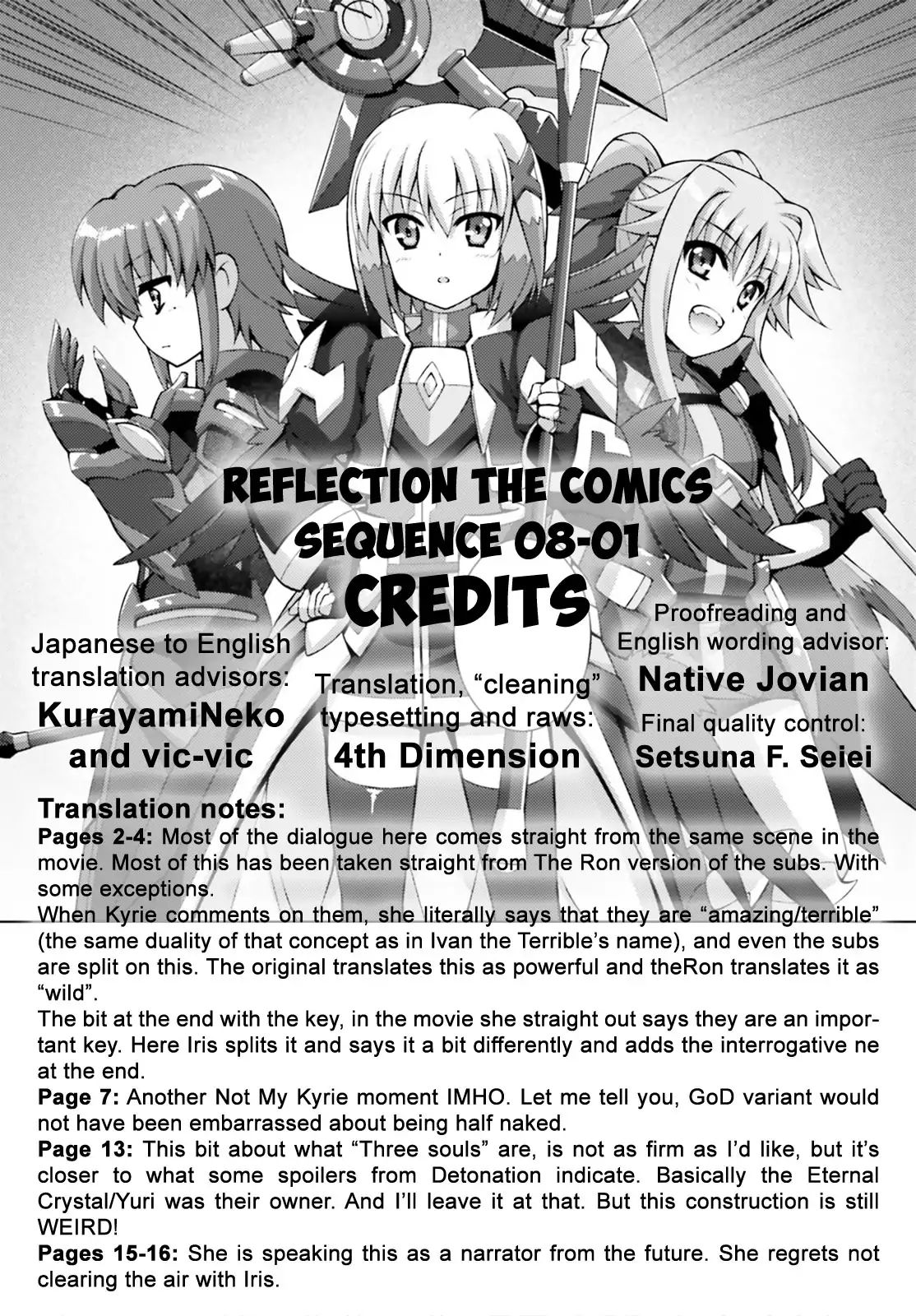 Magical Girl Lyrical Nanoha Reflection The Comics - Chapter 9.1: Sequence 09-01