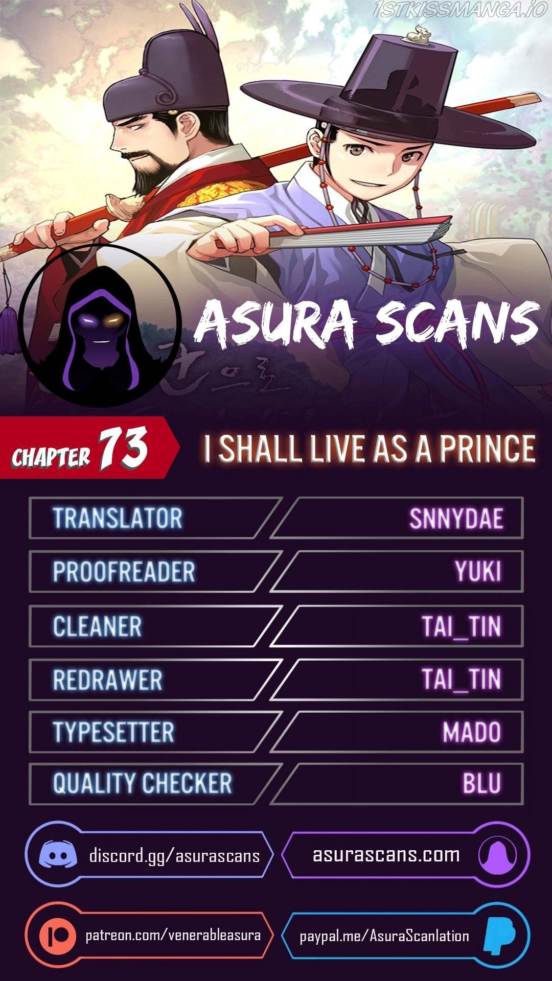 I Shall Live As A Prince - Chapter 73