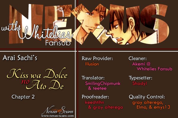 Kiss Wa Dolce No Ato De - Chapter 2