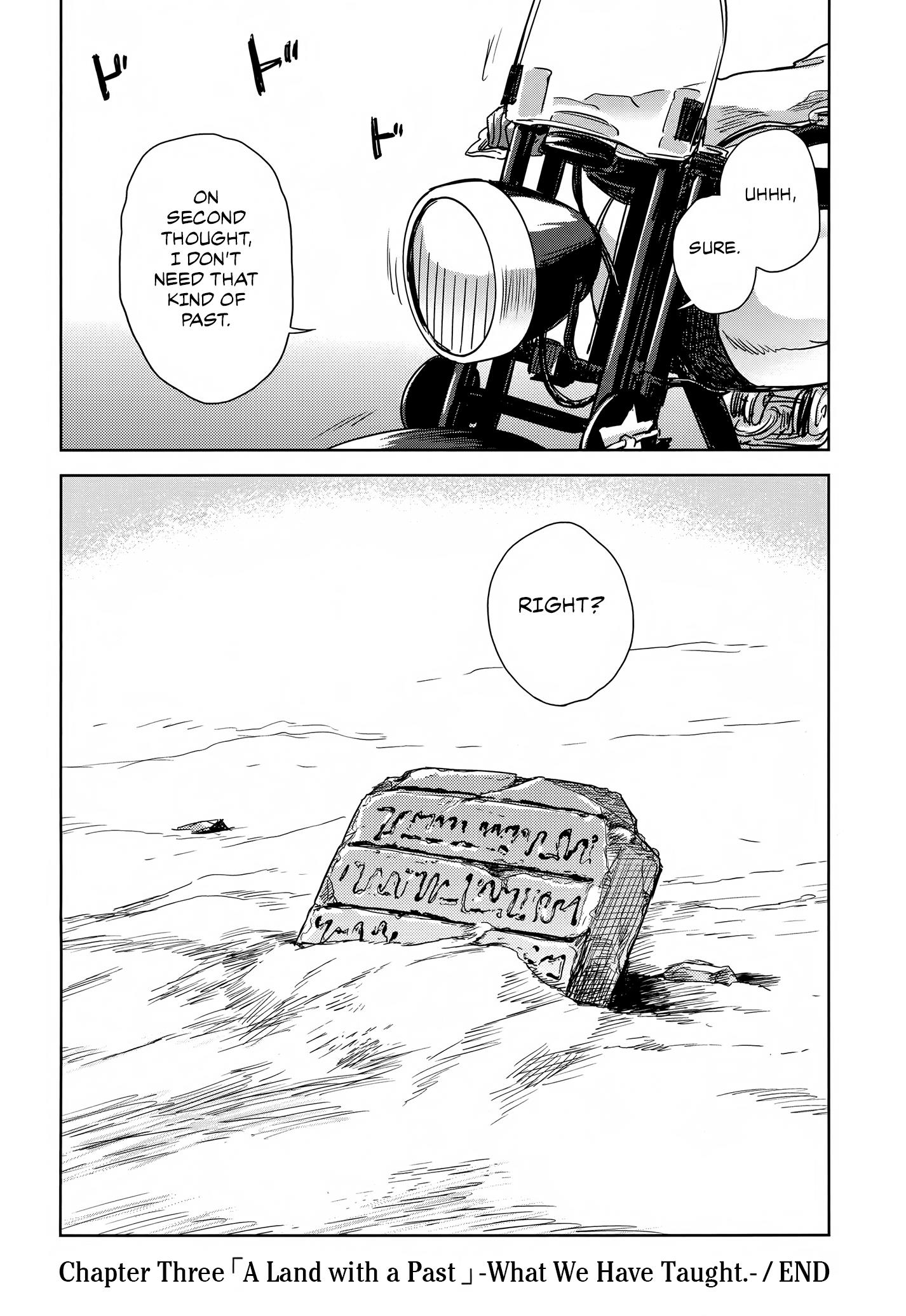 Kino's Journey (Gou) - Vol.1 Chapter 3: A Land With A Past -What We Have Taught.-