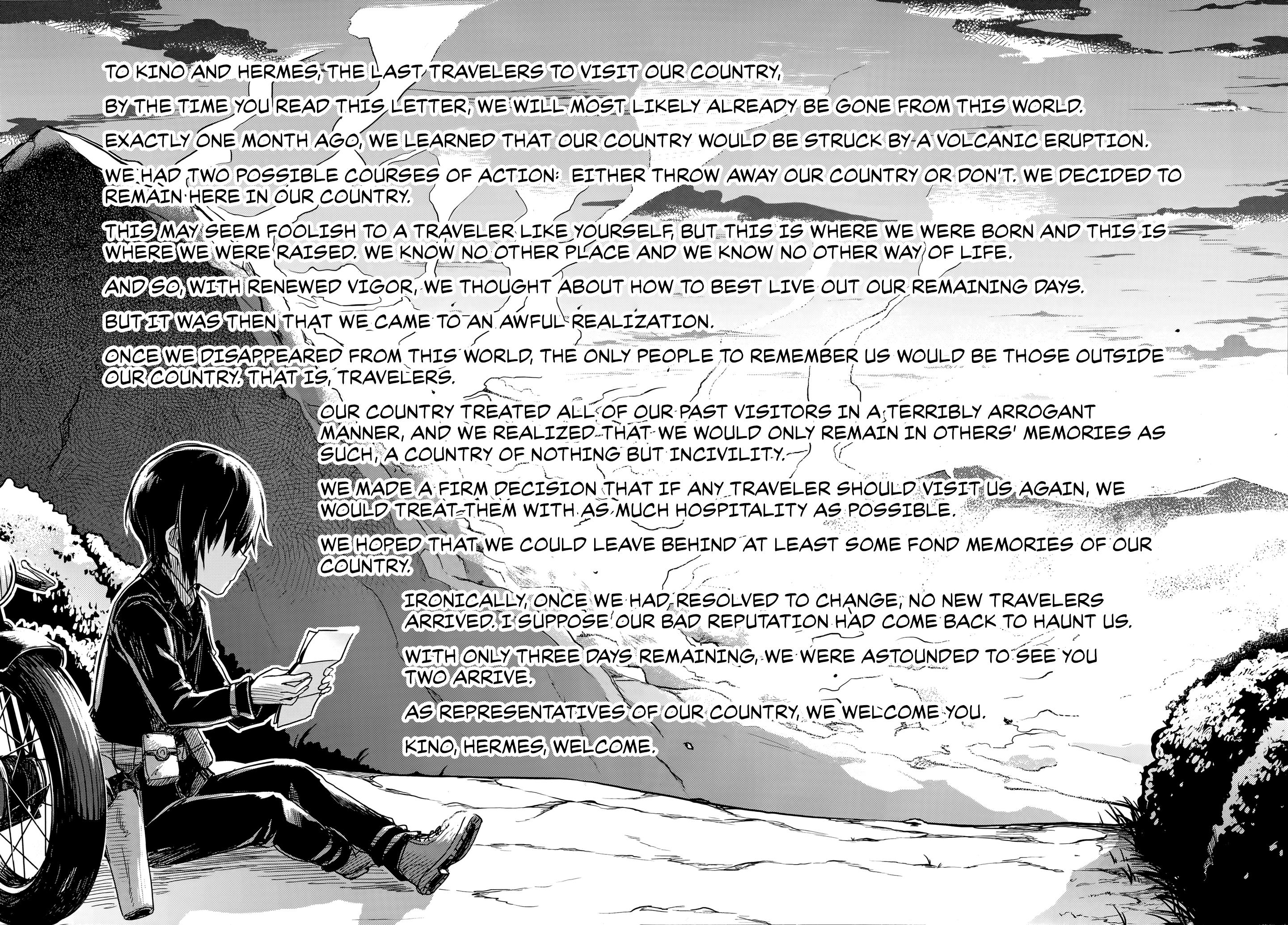 Kino's Journey (Gou) - Vol.1 Chapter 5: A Kind Land.b -Tomorrow Never Comes.-