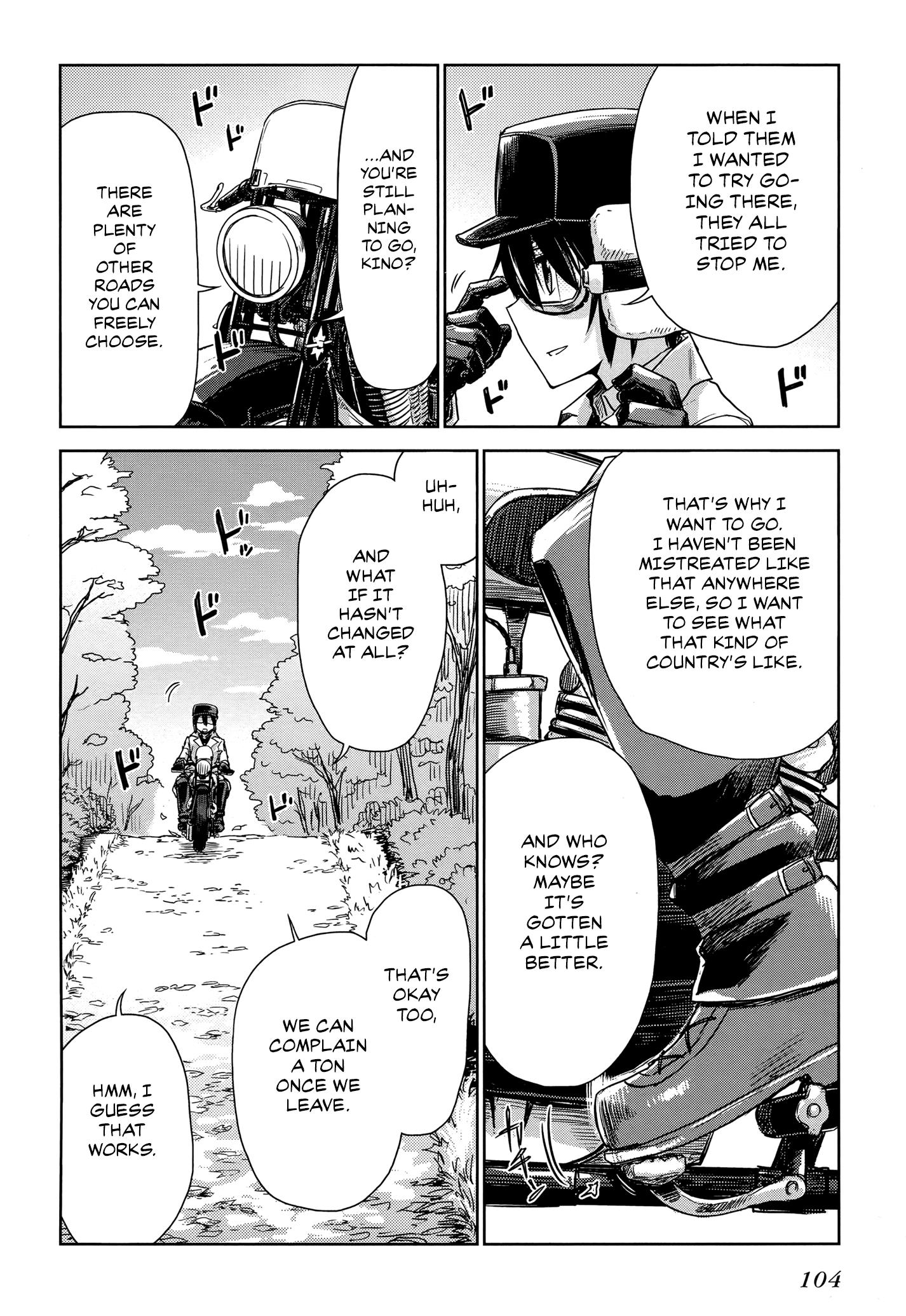 Kino's Journey (Gou) - Vol.1 Chapter 4: A Kind Land.a -Tomorrow Never Comes.-