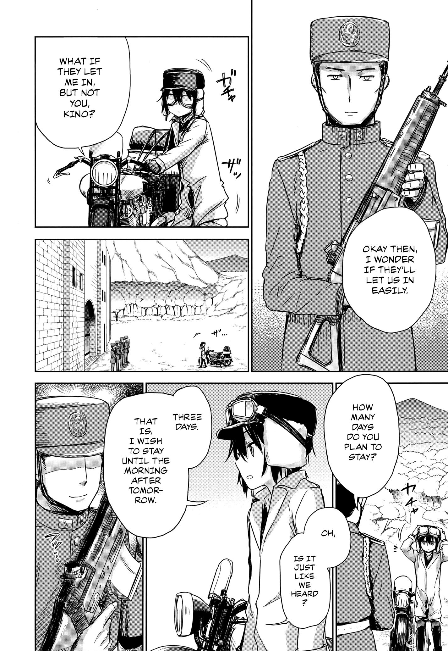 Kino's Journey (Gou) - Vol.1 Chapter 4: A Kind Land.a -Tomorrow Never Comes.-