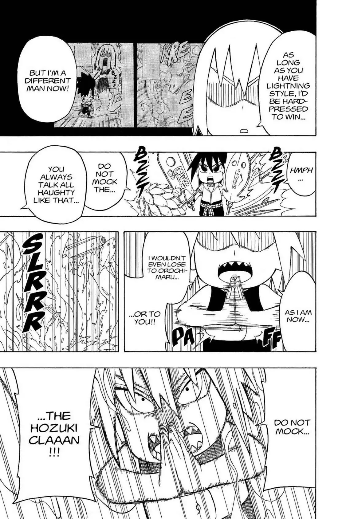 Naruto: Chibi Sasuke's Sharingan Legend - Chapter 21: Sasuke Vs. Suigetsu!!