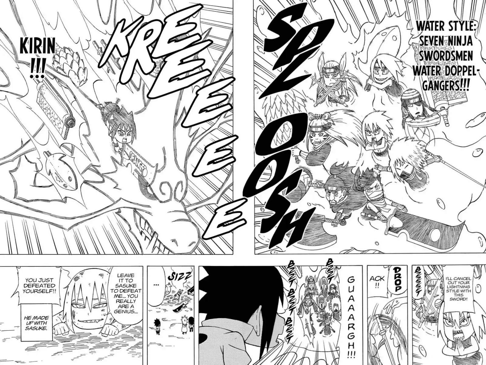 Naruto: Chibi Sasuke's Sharingan Legend - Chapter 21: Sasuke Vs. Suigetsu!!