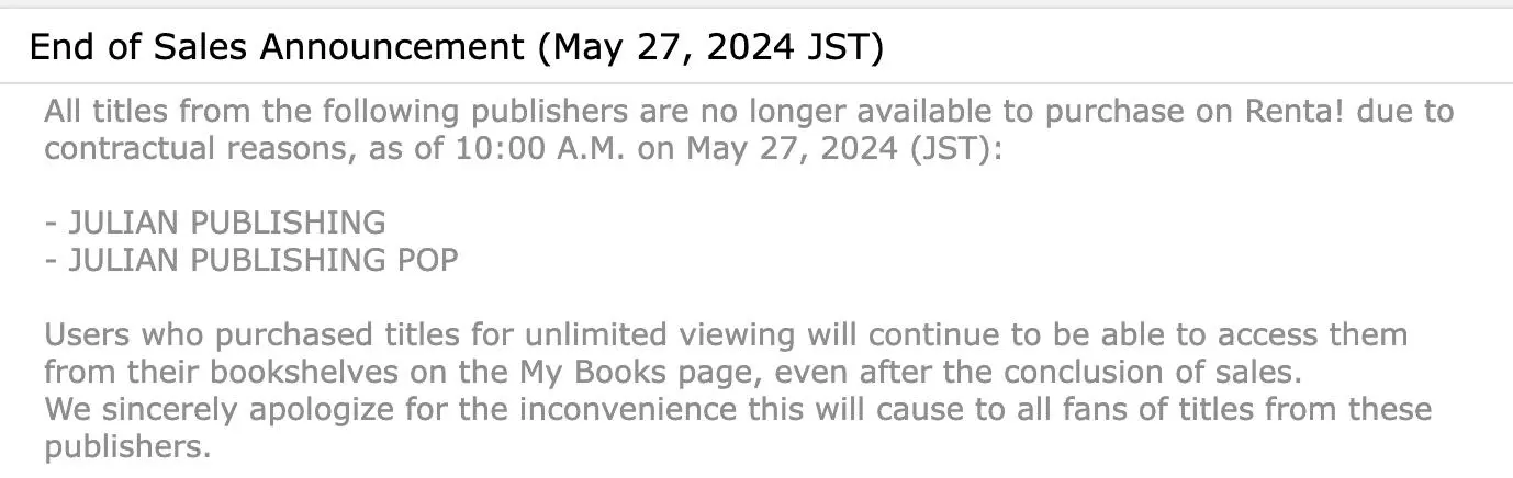 The Heartbroken Novelist's Tale Of Love - Notice. : End Of Licensing