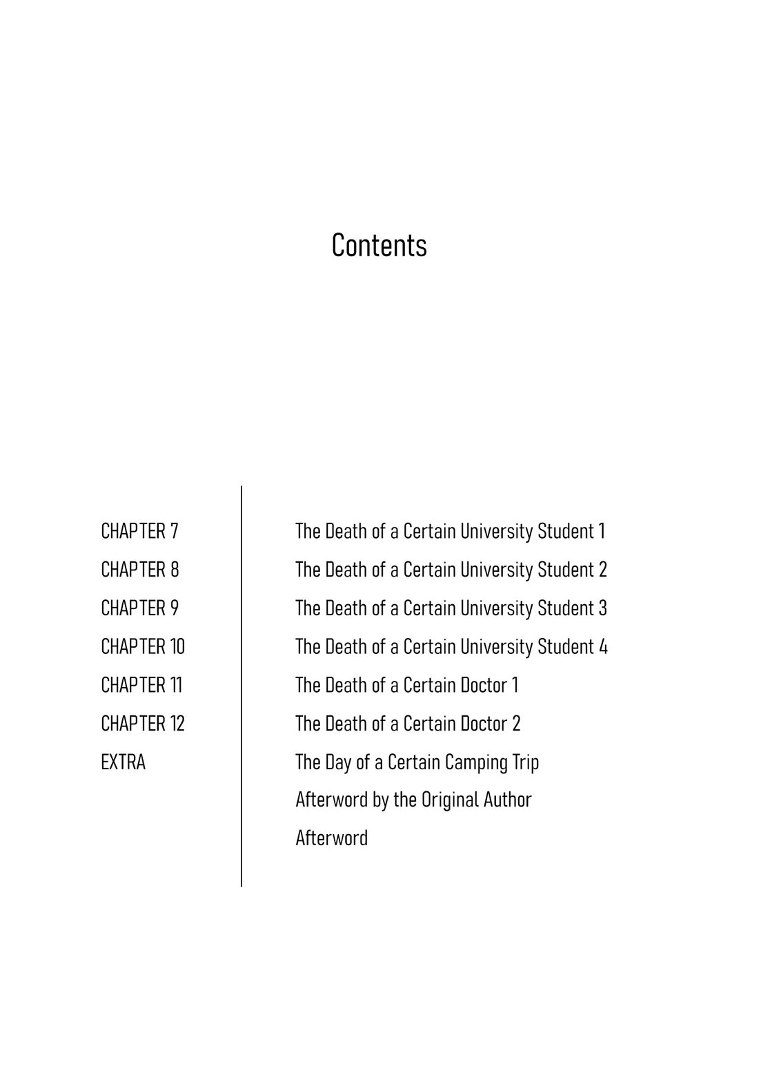 The Last Doctors Think Of You Whenever They Look Up To Cherry Blossoms - Chapter 7: The Death Of A Certain University Student 1