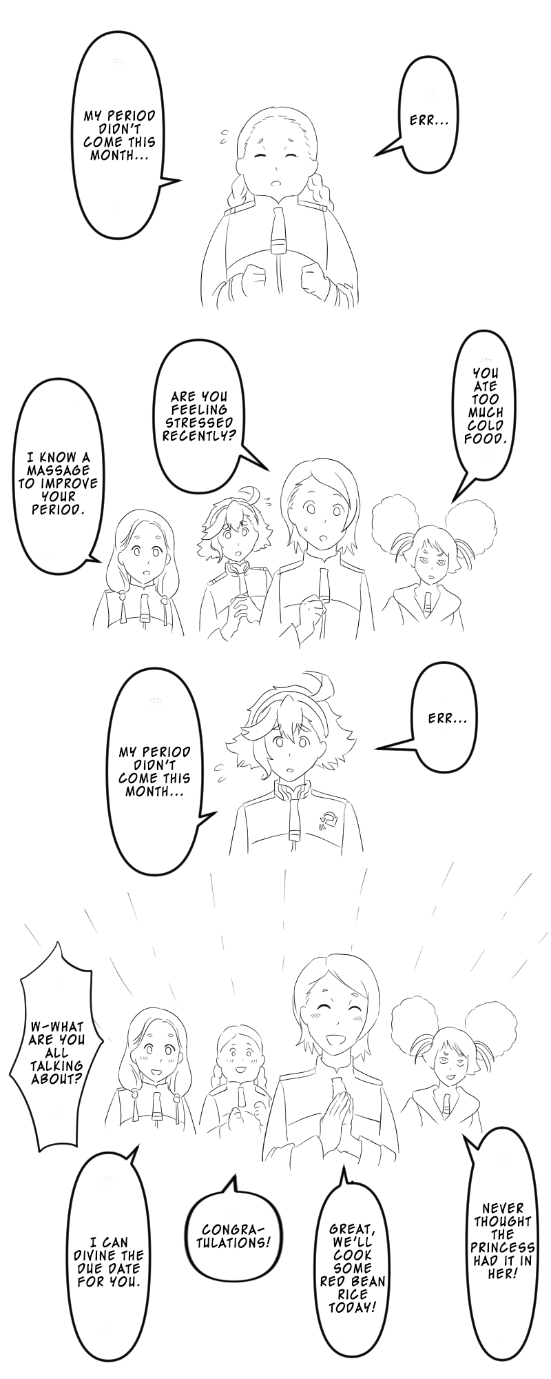 Mobile Suit Gundam The Witch From Mercury - Flounder_180127'S Sulemio Shorts (Doujinshi) - Chapter 3: Menstrual Scare