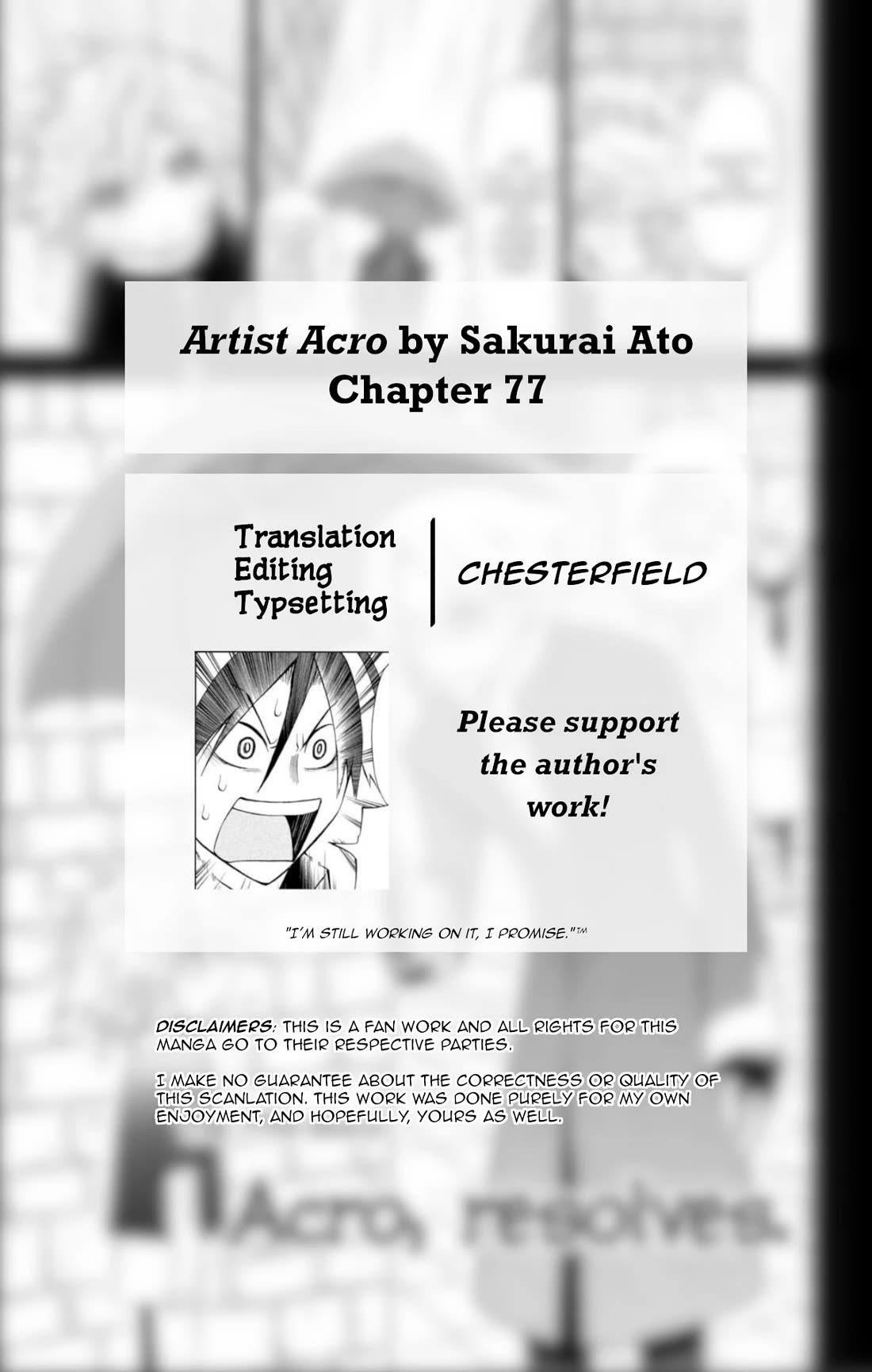 Artist Acro - Chapter 77: Acro, Resolves