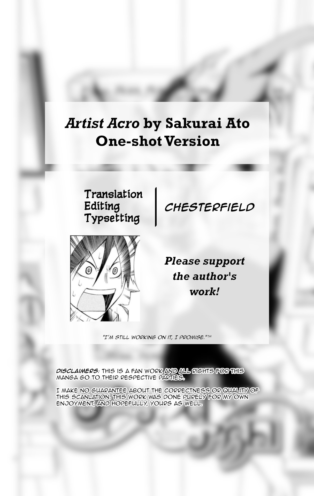 Artist Acro - Vol.8 Chapter 72.5: Artist Acro: One-Shot Version