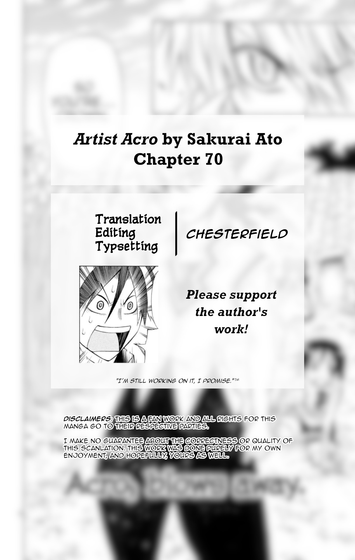 Artist Acro - Vol.8 Chapter 70: Acro, Blows Away