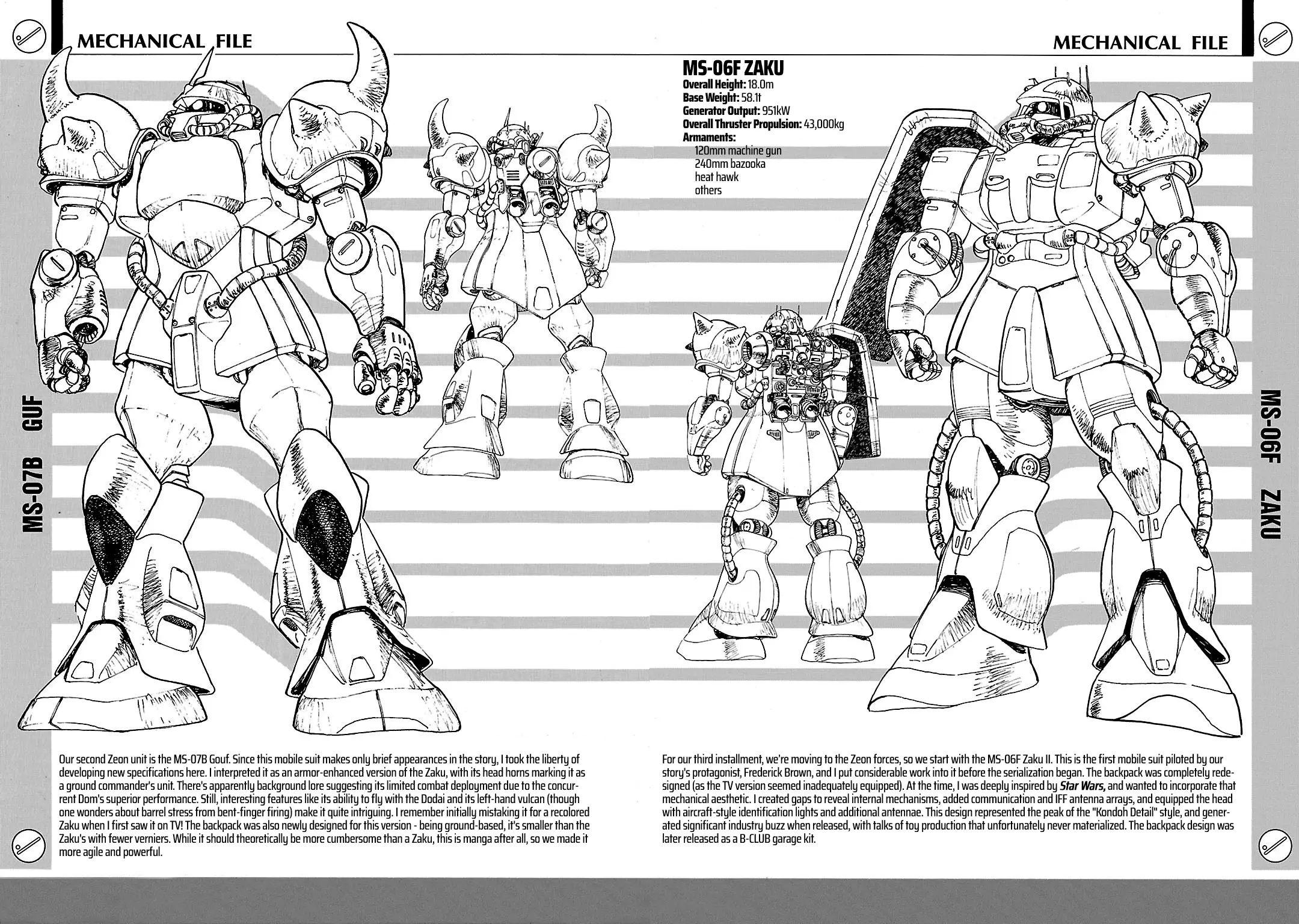 Mobile Suit Gundam: Record Of Mobile Suit Wars - Chapter 4.5: Mechanical File