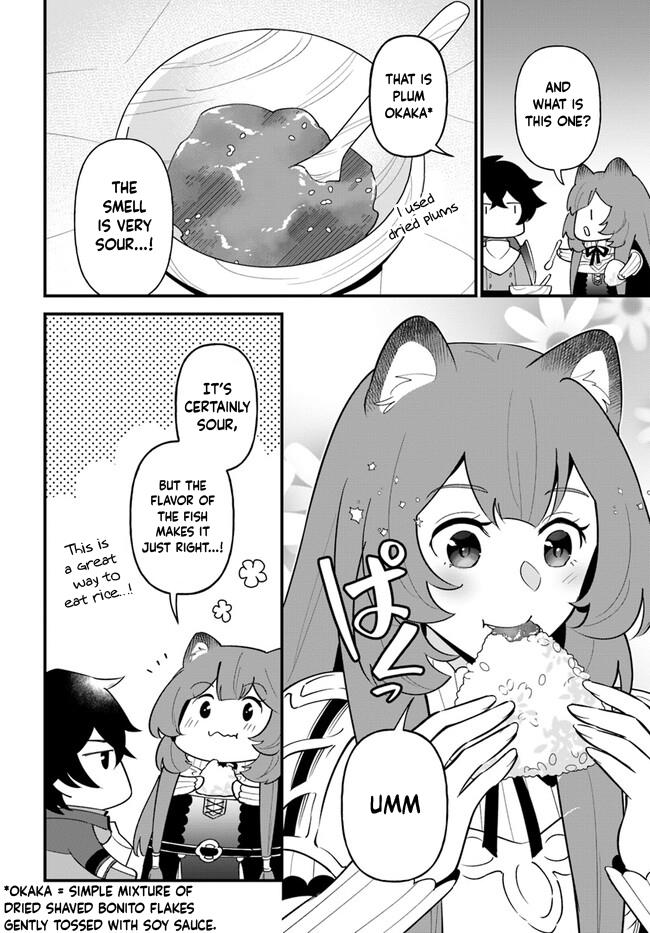 Tate No Yuusha No Oshi Nagaki - Vol.7 Chapter 39: Shiro Musubi With Food That Pairs Well